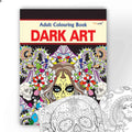 Dark Art  Adult Colouring Book : Art therapy coloring book for anxiety relief, Colouring pages for mindfulness designs, Mindful