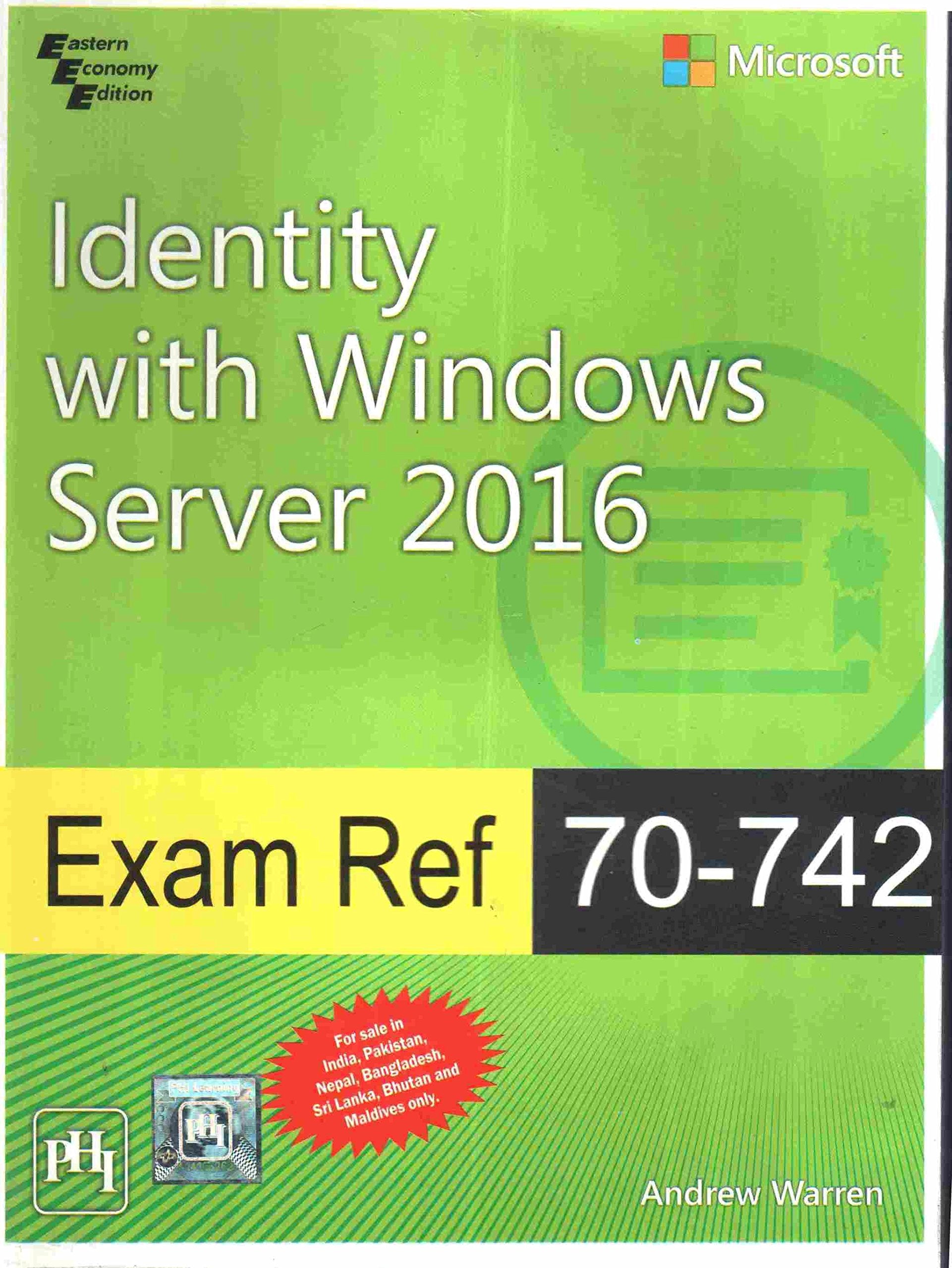 Exam Ref 70742 Identity With Windows Server 2016