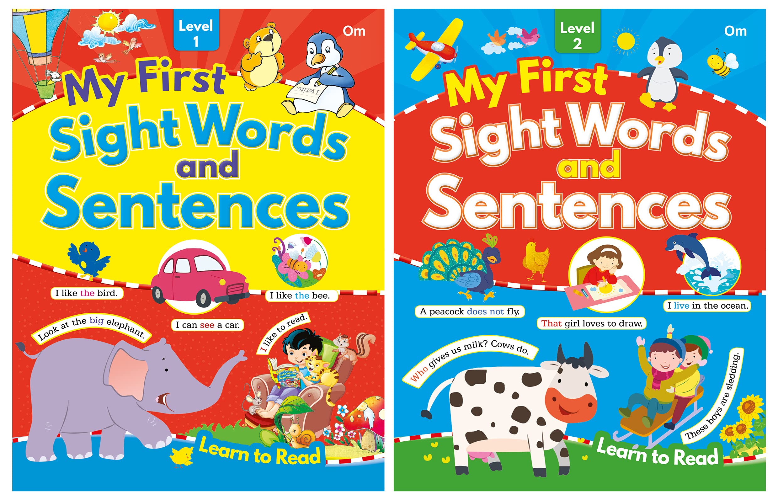 My First Sight Words and Sentences Level  1 and 2 ( Set of 2 books)