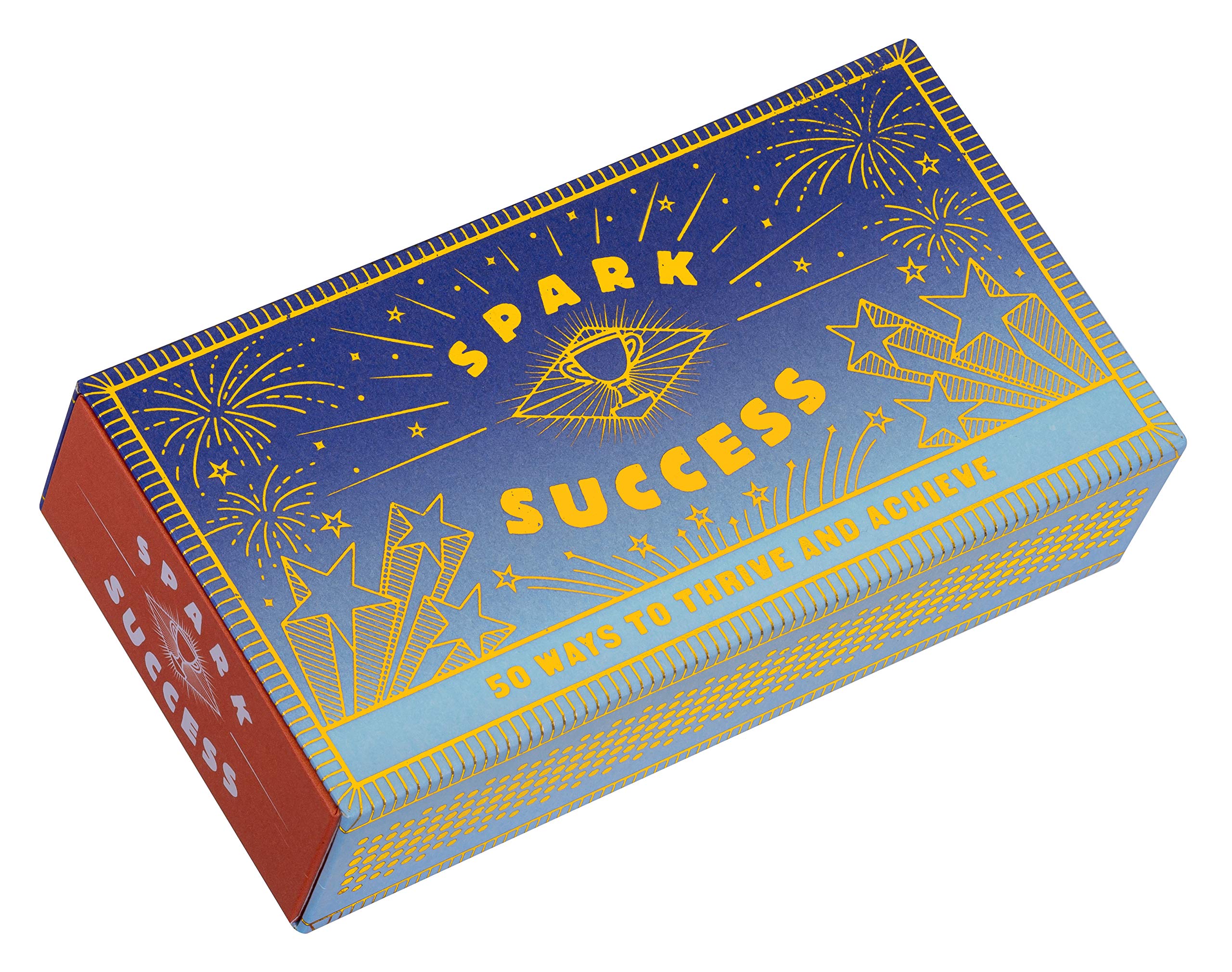 Spark Success: 50 Ways to Thrive and Achieve (Motivational Ideas for Productivity and Achievement, Matchbox with Prompts for Car
