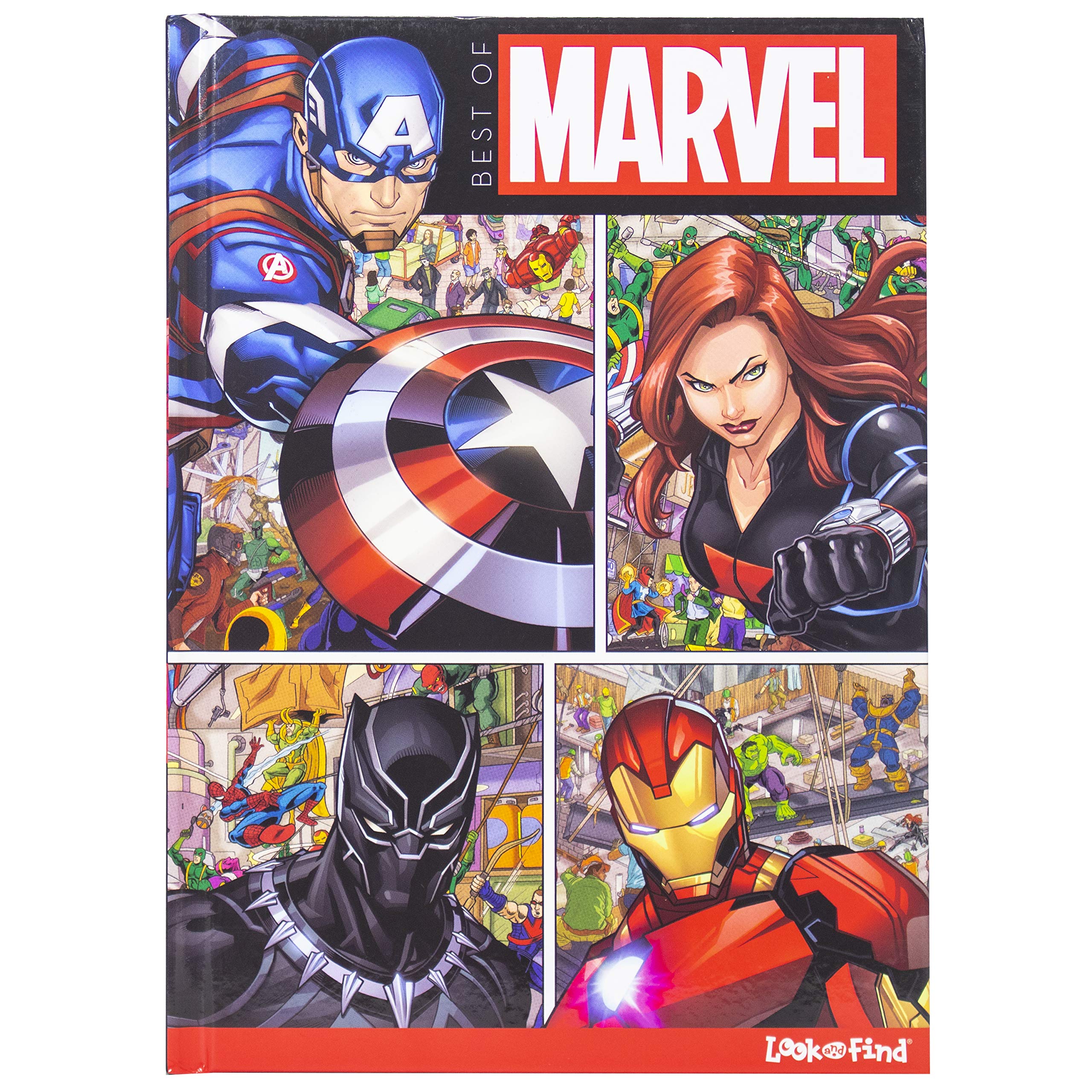 Best of Marvel Look and Find  SpiderMan, Avengers, Guardians of the Galaxy, Black Panther and More!  Characters from Avengers