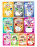Little Colouring Books for Kids (Set of 10 Books)  Gift to children for painting, drawing and colouring  Alphabets, Animals, B