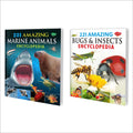 Set Of 2 Encylopedia (221 Amazing Marine Animals Encyclopedia, 221 Amazing Bugs And Insects Encyclopedia)