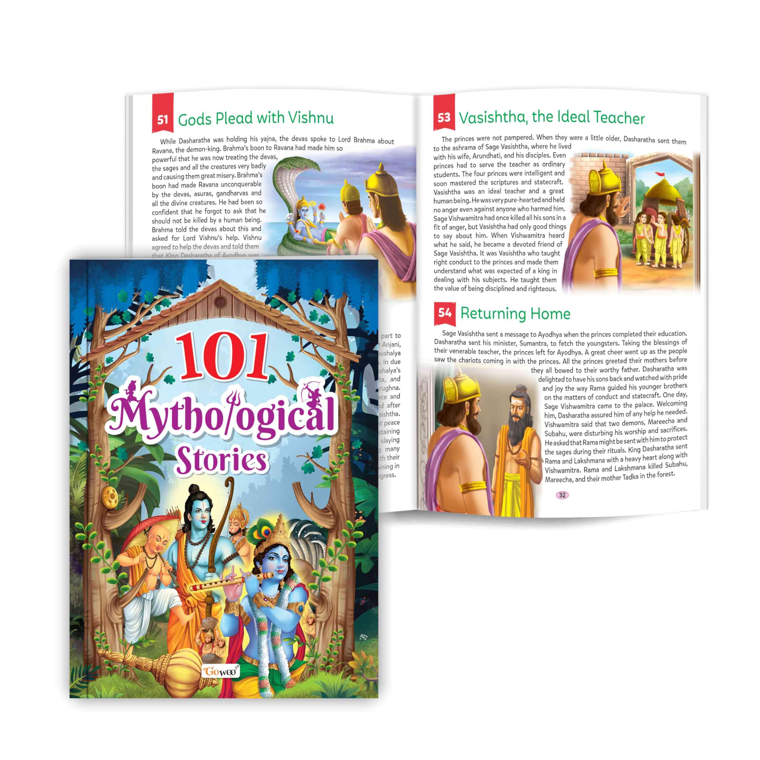 Magical Tales from Mythology : 101 Mythological Stories for Kids : Childrens story collection, Learning tales for children, M