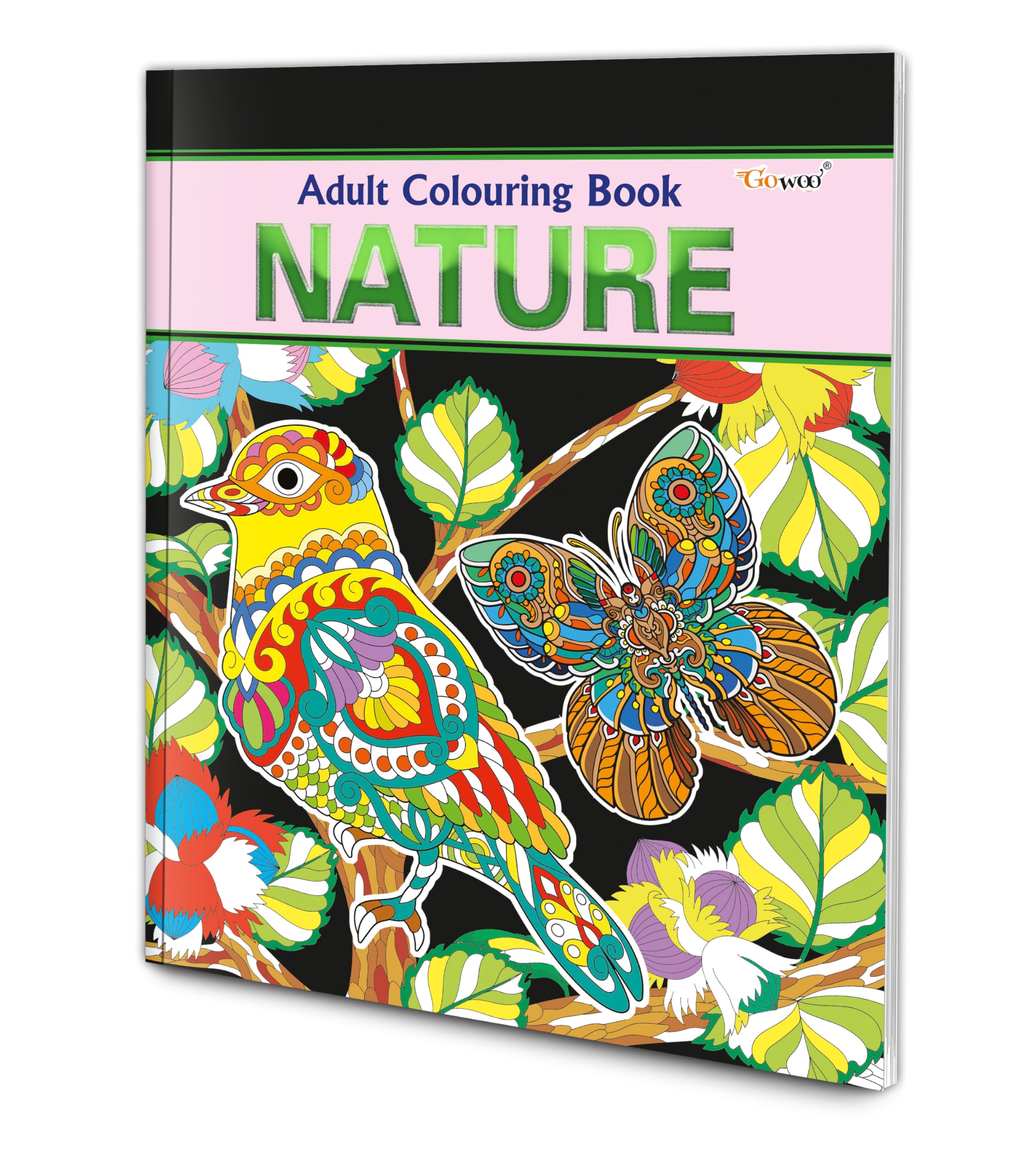 Nature  Adult Colouring Book : Creative Coloring book, Peaceful Coloring Book, Art Therapy colouring Book, Relaxing Coloring Bo