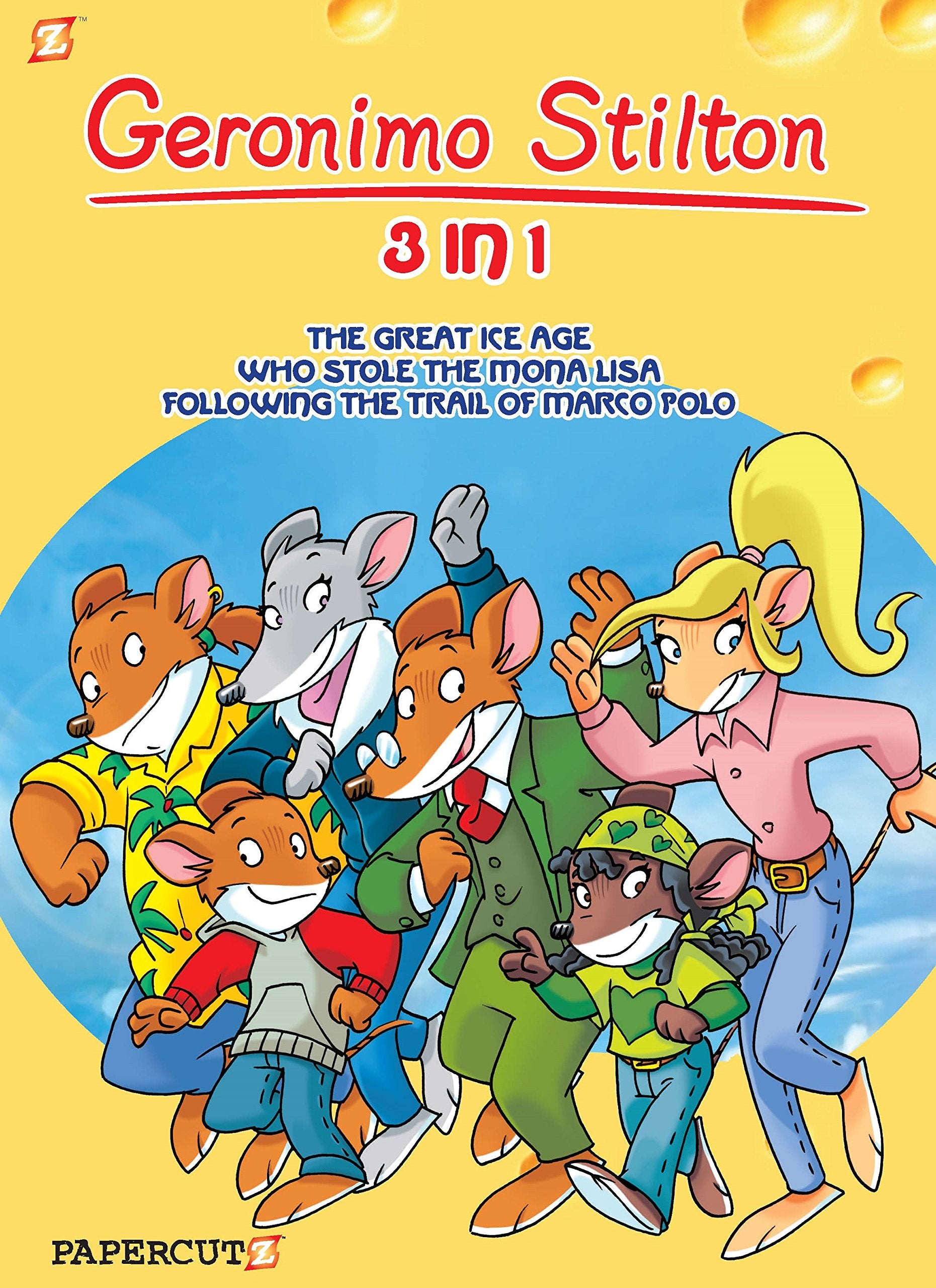 Geronimo Stilton 3in1 #2: Following The Trail of Marco Polo, The Great Ice Age, and Who Stole the Mona Lisa (2) (Geronimo Stil