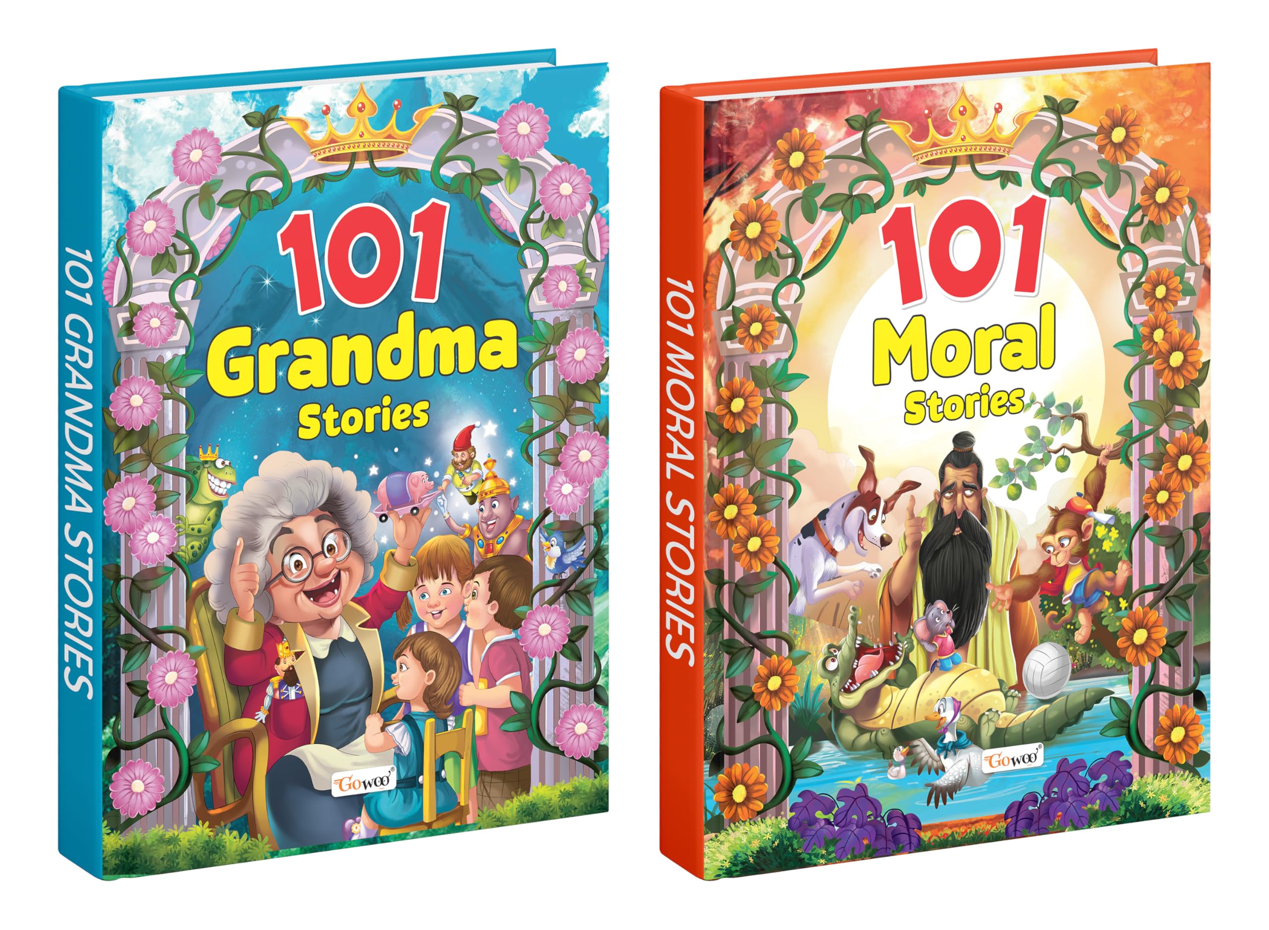 101 Grandma Stories and Moral Stories (Ages 312) (Hardbound) : Kids Story book, Story book for Toddlers, Educational story book