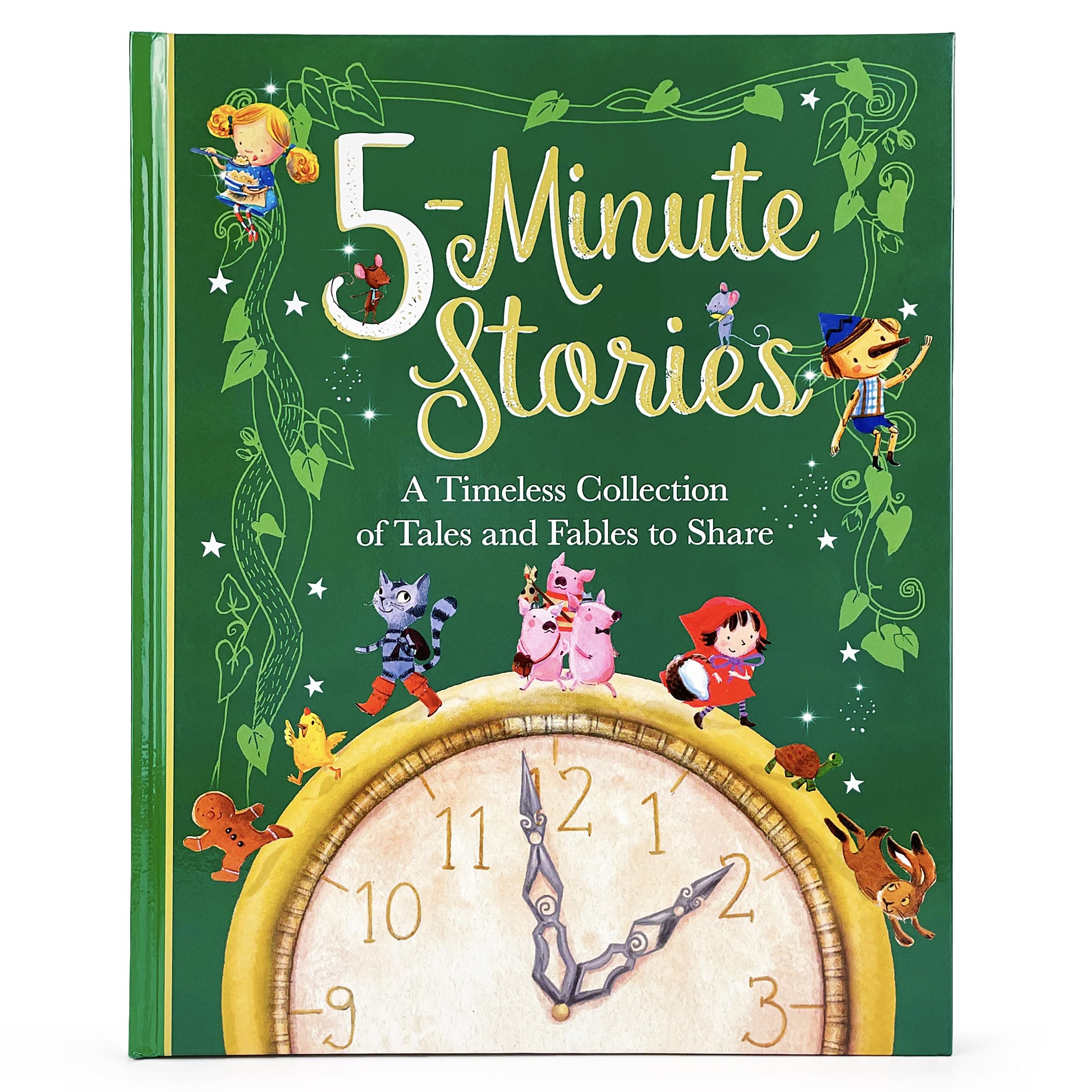 Five Minute Stories Treasury: A Timeless Collection of Favorite Stories, Tales, and Fables for Children (Hardcover Storybook Tre