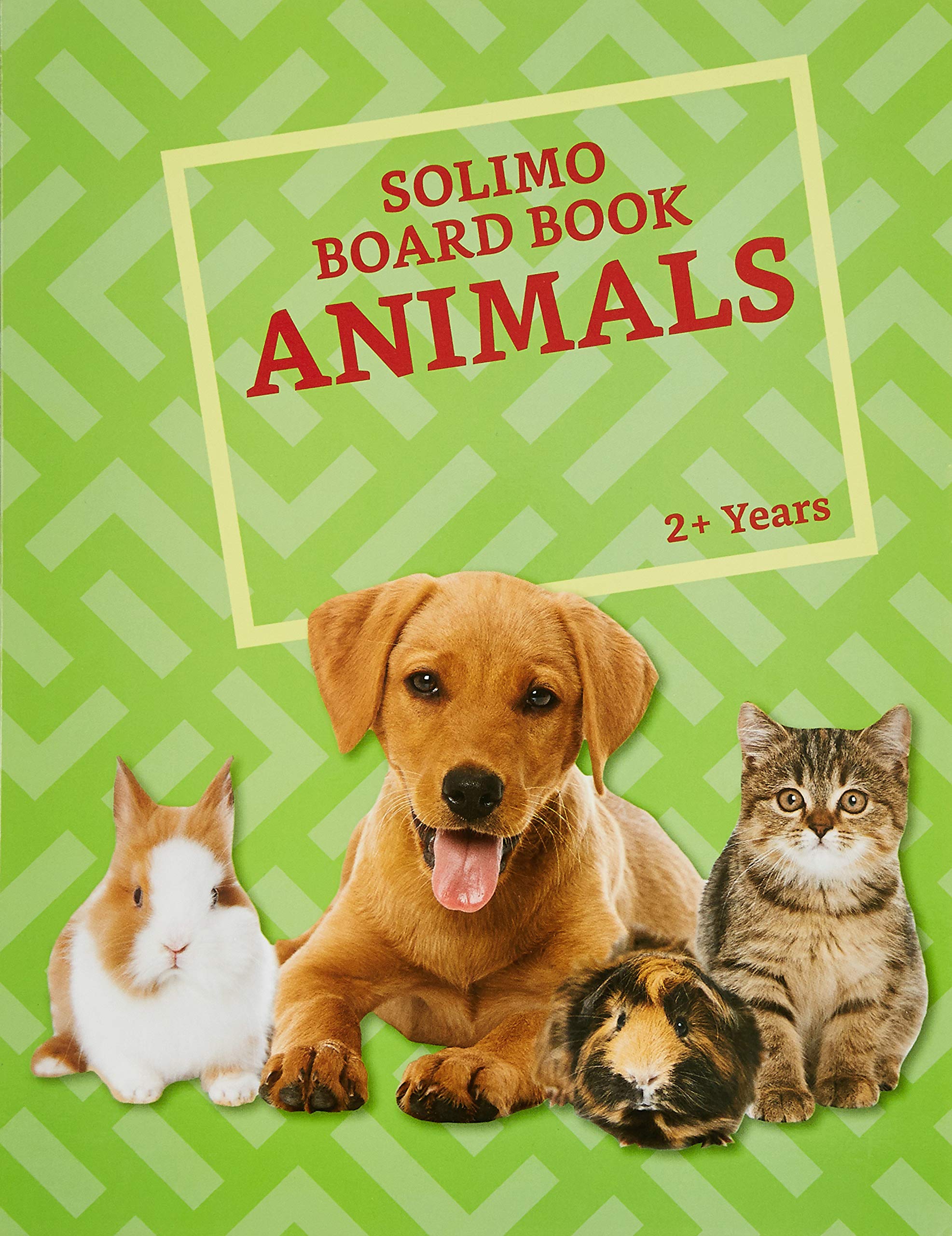Amazon Brand  Solimo Long Board Book, Animals