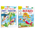 Fairy Tales Copy To Colour Of Jack And The Beanstalk And Little Mermaid Set Of 2 Books