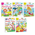 New Year Gift For 3 Yr Kids | Pack Of 5 Fairy Tales Copy To Colour Books
