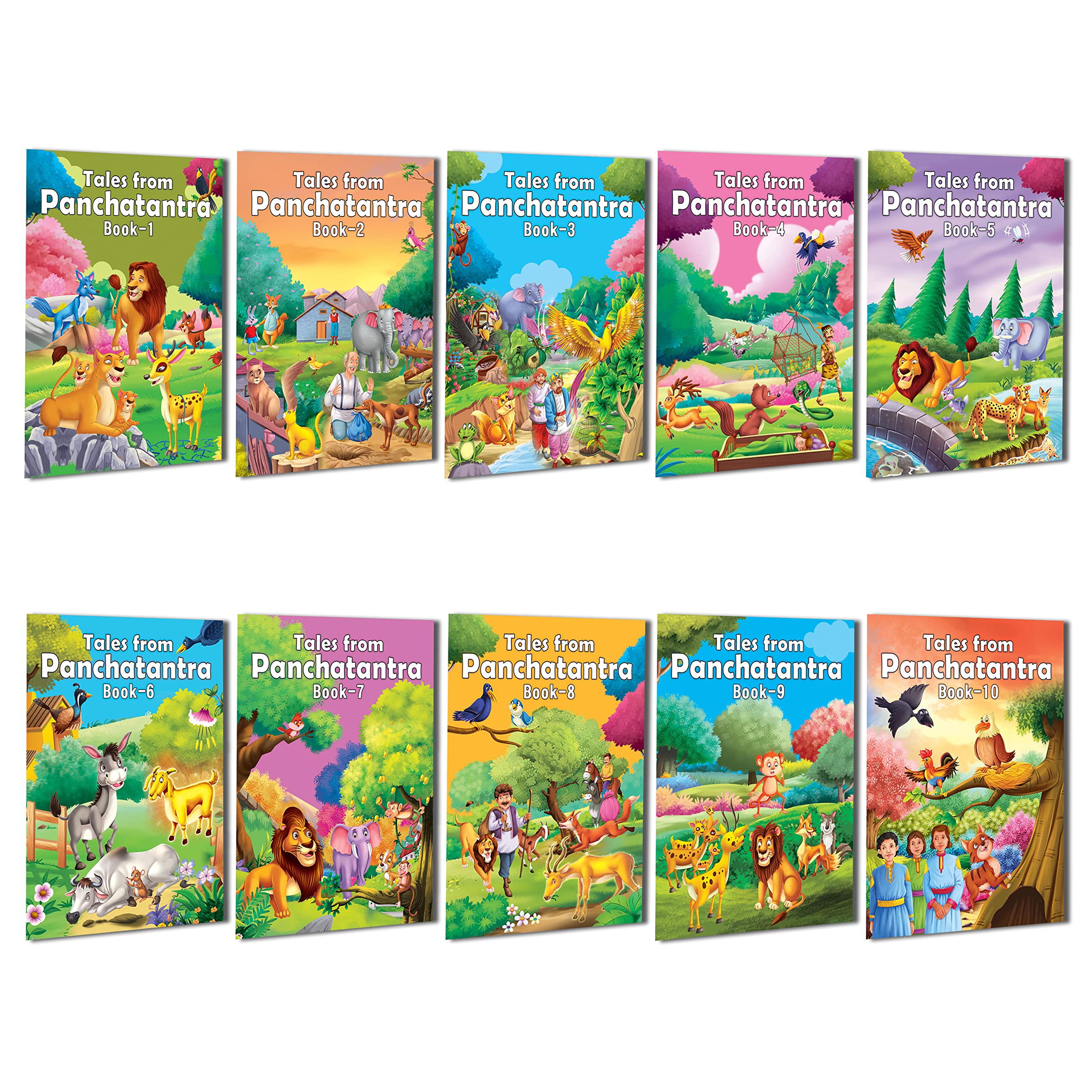Tales from Panchatantra  Complete 10Book Set for Kids Age 410 | Classic Indian Stories with Morals, Life Lessons, Values & En