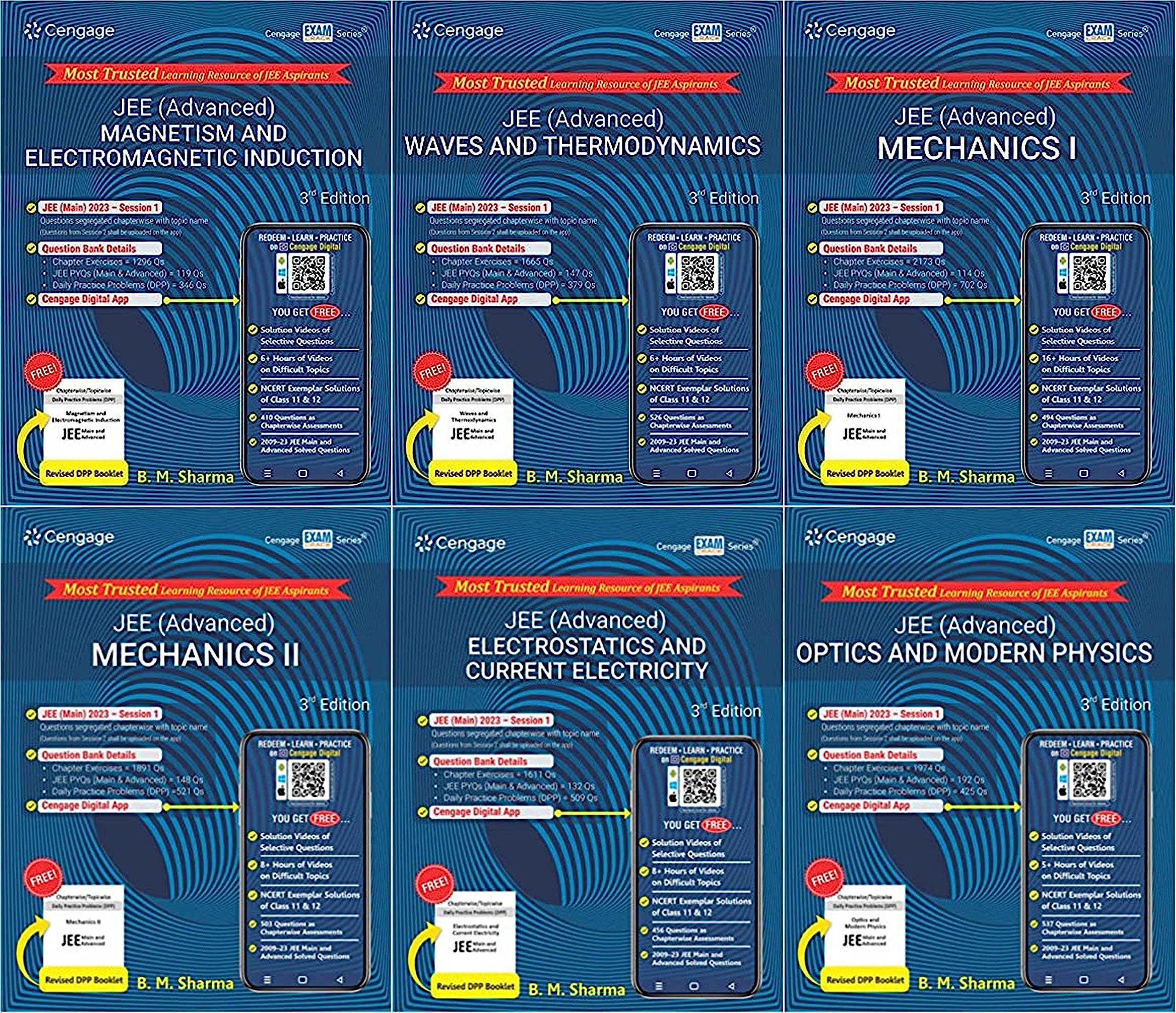Combo For Jee Advanced : Mechanics I + Mechanics Ii + Magnetism & Electromagnetic Induction + Electrostatics & Current Electrici