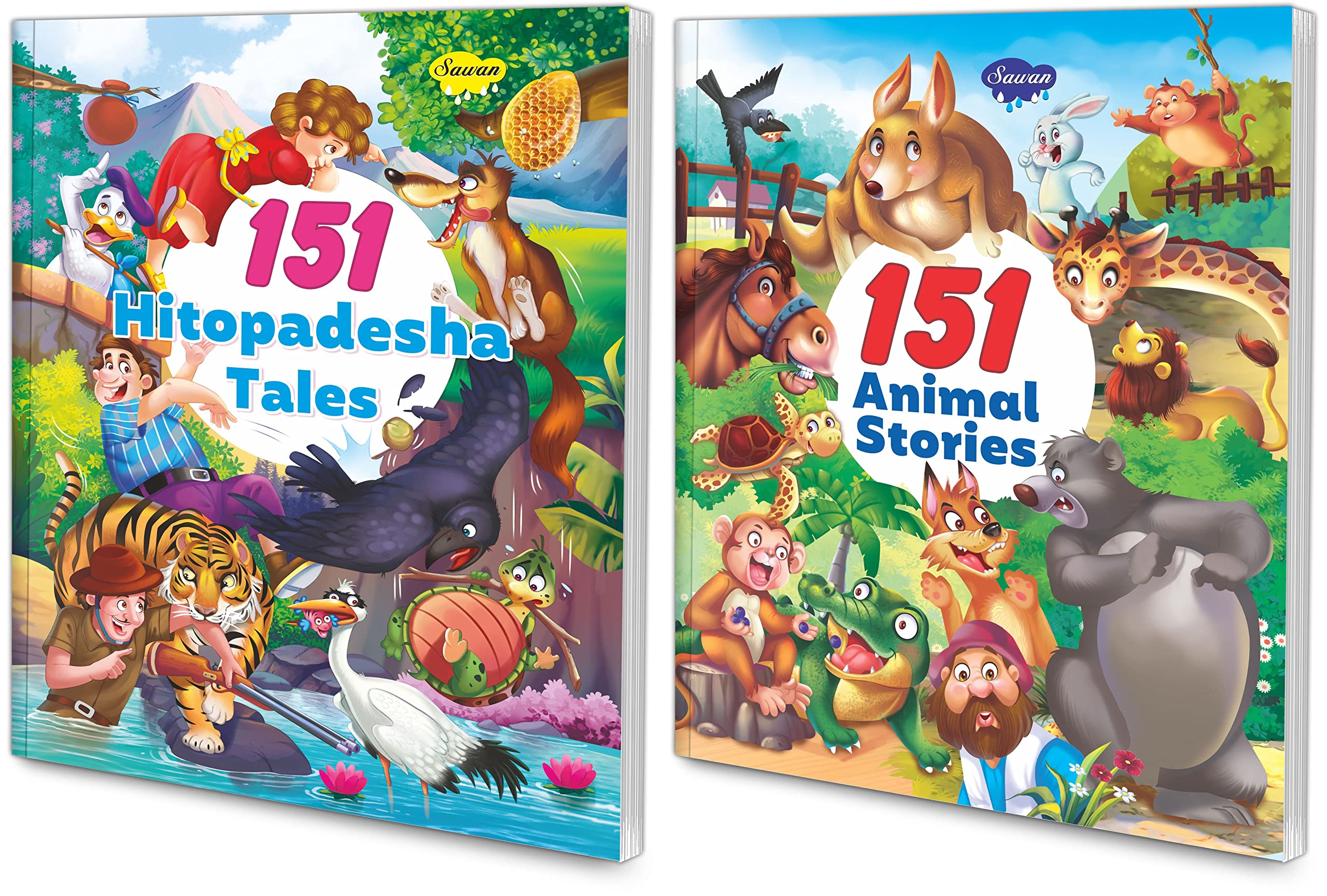 151 Hitopdesha Tales, 151 AnimalS Stories | Set Of 2 Story Books By Manoj Publications