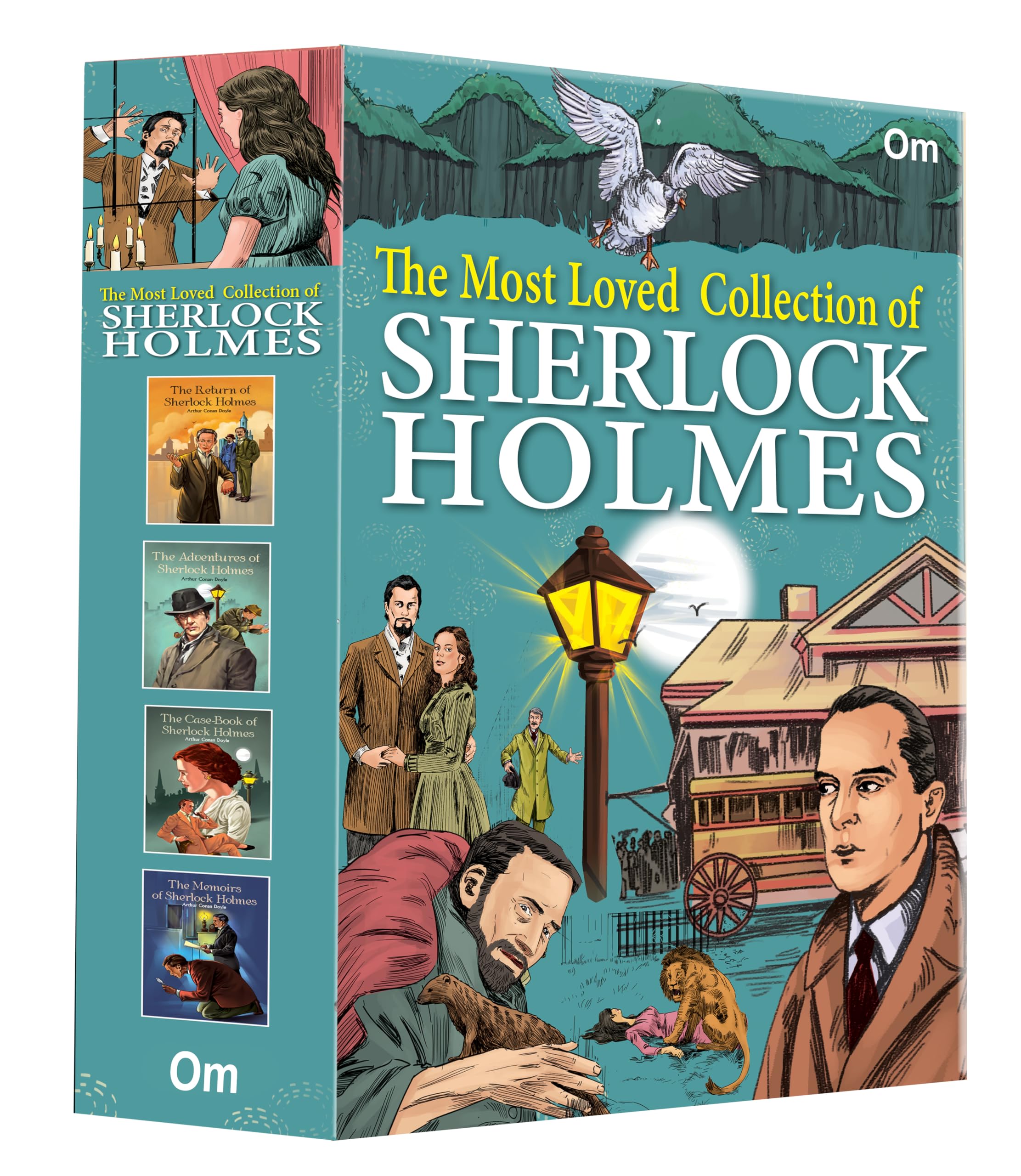 The Most Loved Collection of Sherlock Holmes  Box Set of 4 Classic Books | Unravel Mysteries with the Return | Adventures | Cas