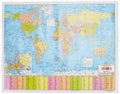 World Political (Hindi) Chart (Size 55 X 70 Cms)|Single Side Lamination