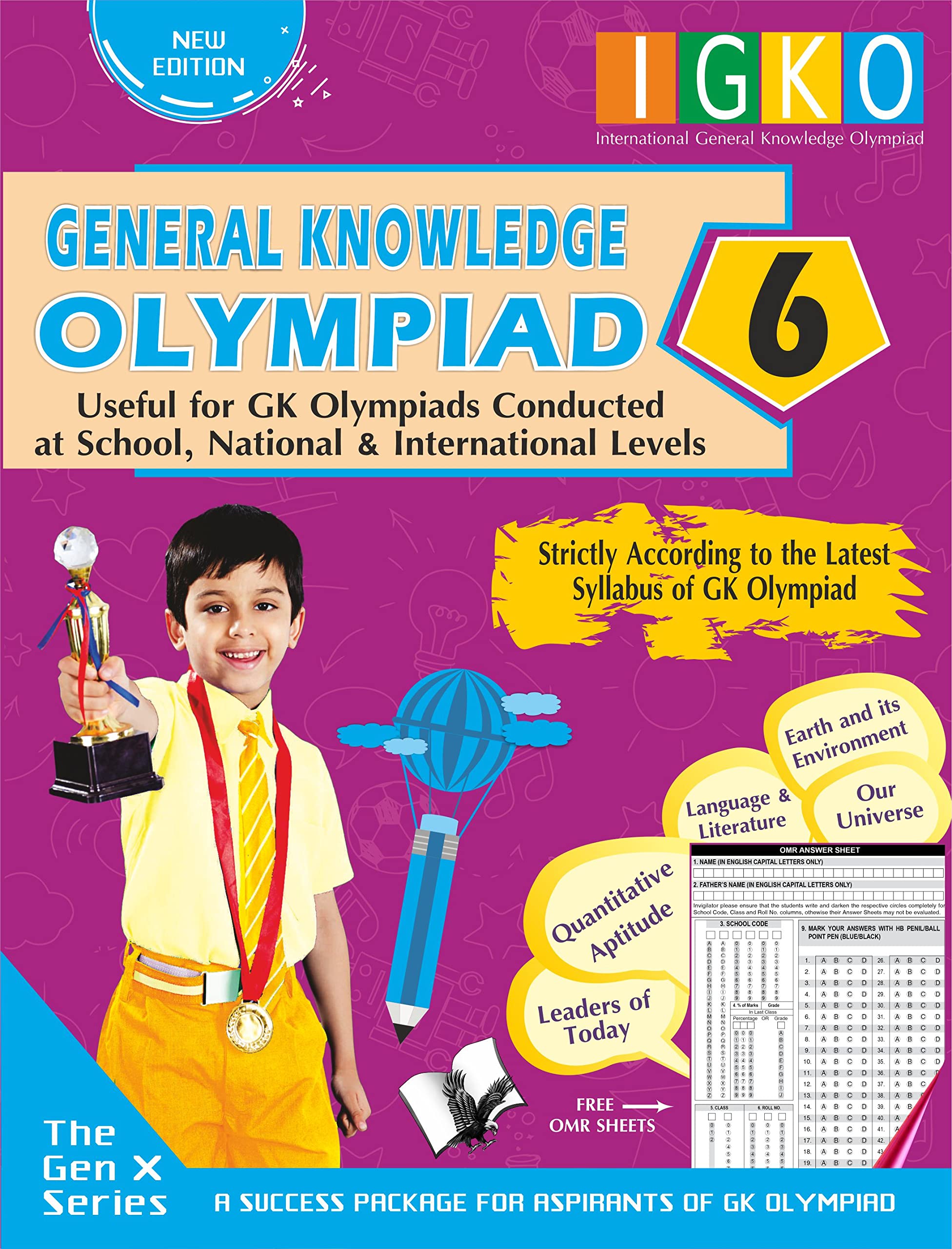 International General Knowledge Olympiad  Class 6(With Omr Sheets)
