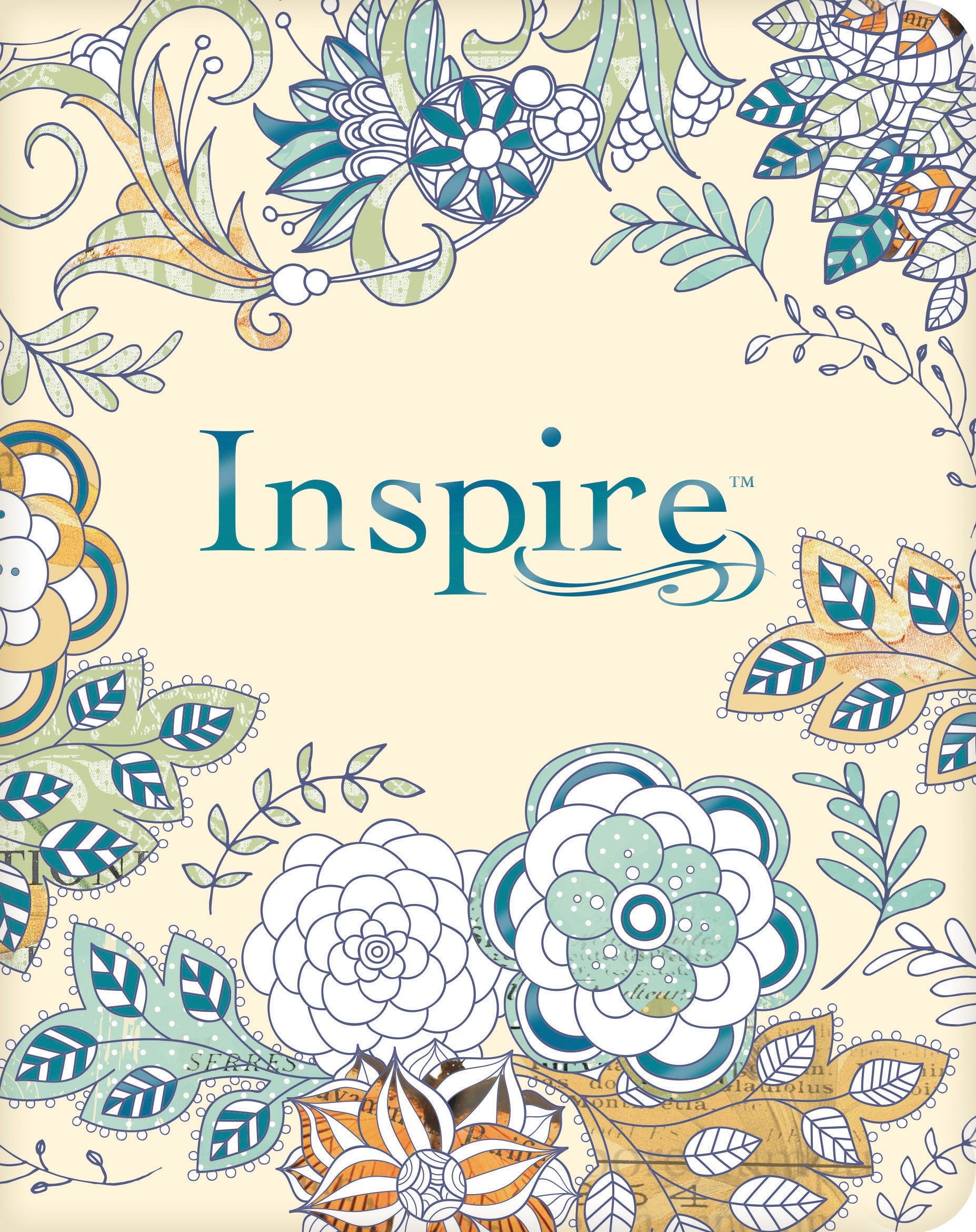 Tyndale NLT Inspire Bible (Softcover, Aquamarine): Journaling Bible with Over 400 Illustrations to Color, Coloring Bible with Cr