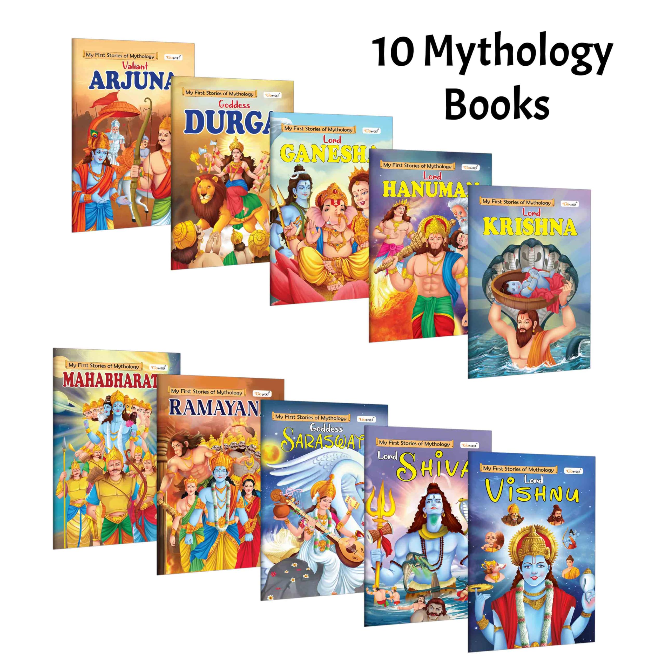 My First Mythology Story book : Arjun, Durga, Ganesha, Hanuman and more  devotional bedtime reading for children, religious st