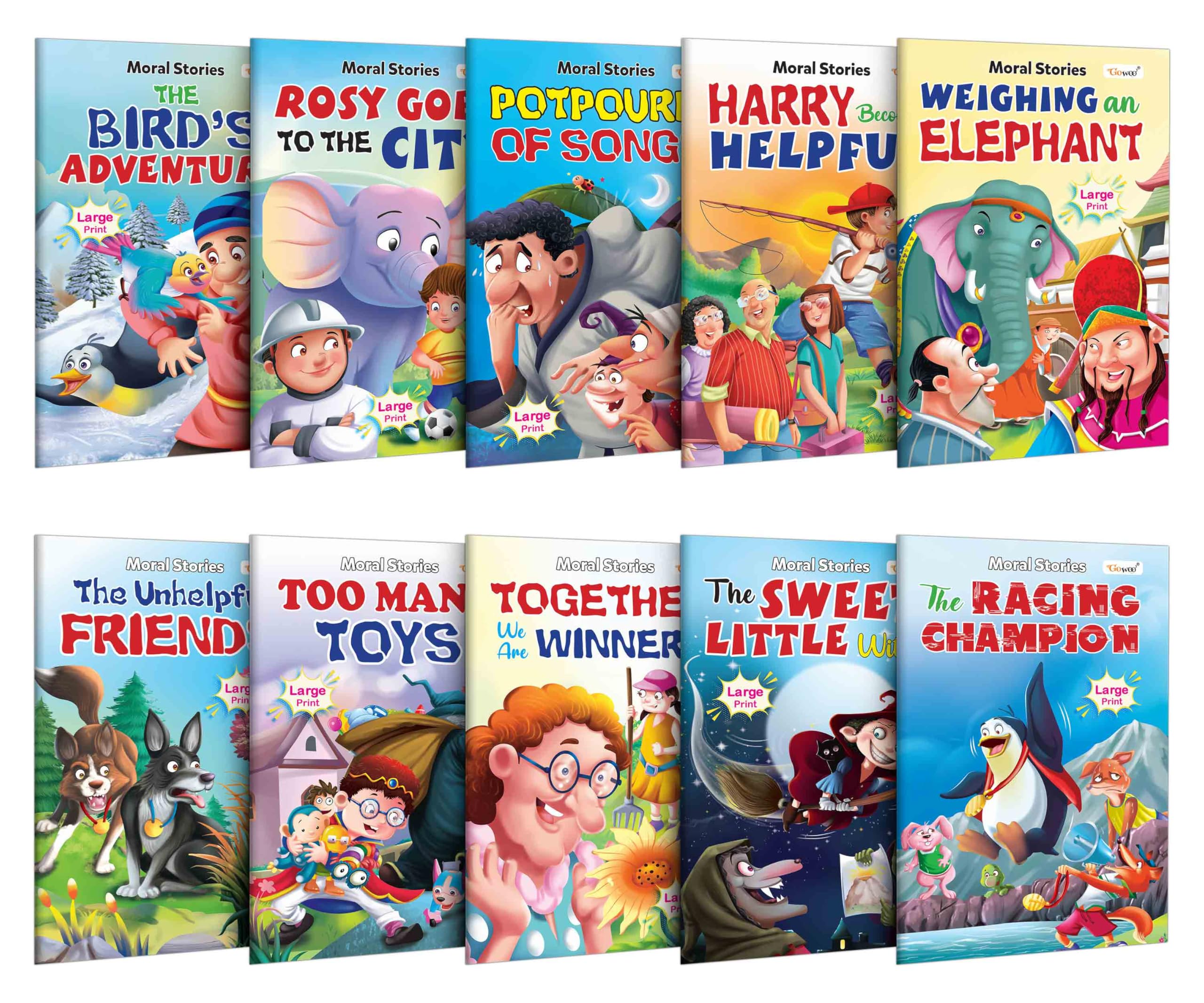 My First Picture Story Library Combo Pack 2 : Gift Set for Kids with 10 PreSchool Books