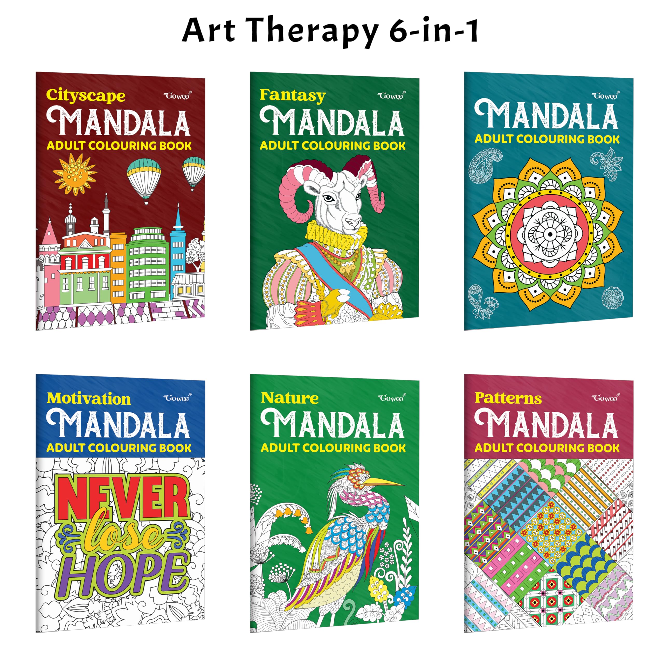 Cityscape, Fantasy, Motivation  Mandala Adult Colouring Book and more : Motivational theme colouring book, Intricate art gift 