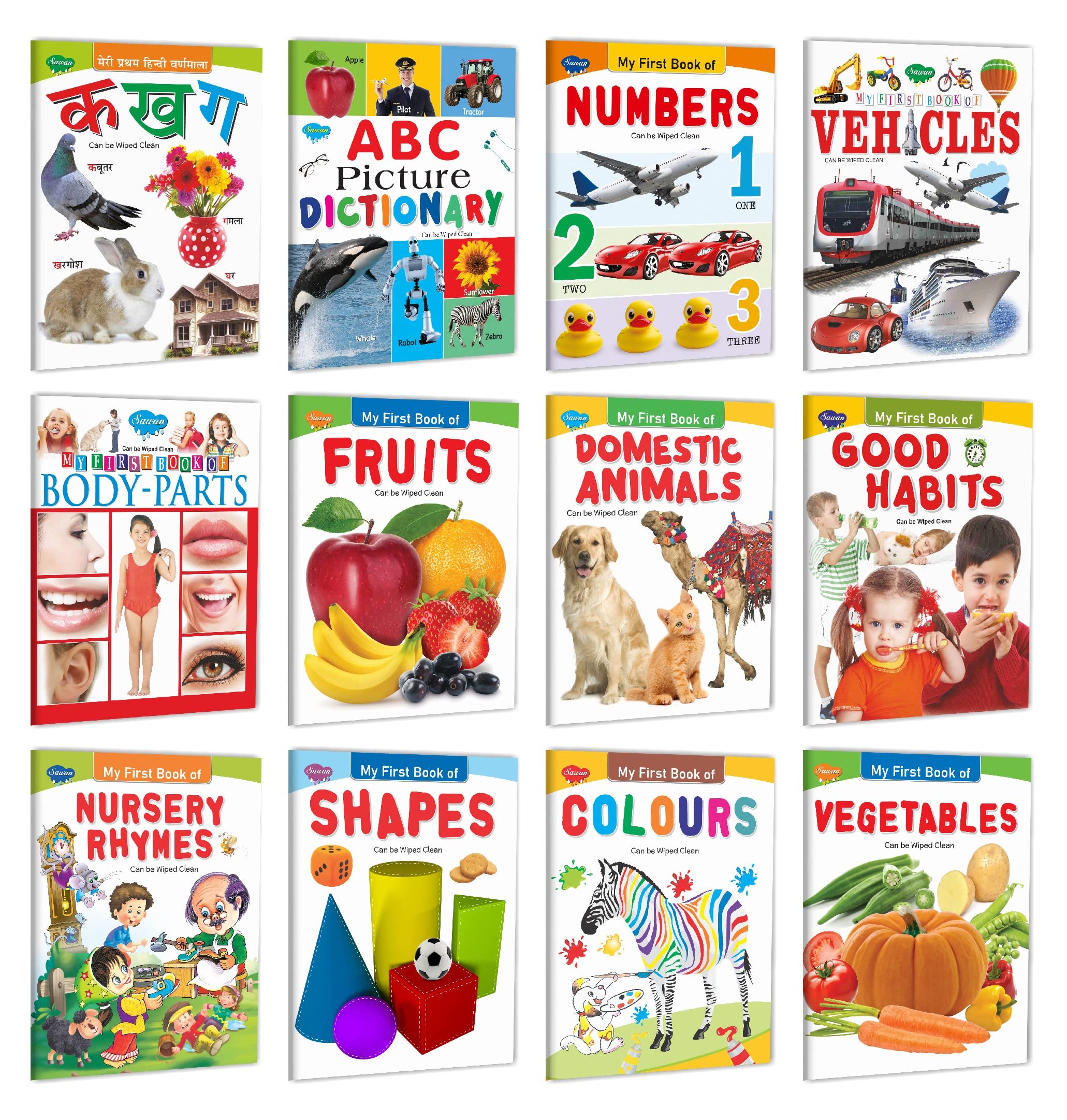 My First Learning Preschool Pack | Set Of 12 Exciting Preschool Books Product Bundle | Super Jumbo Combo For Collecters And Libr