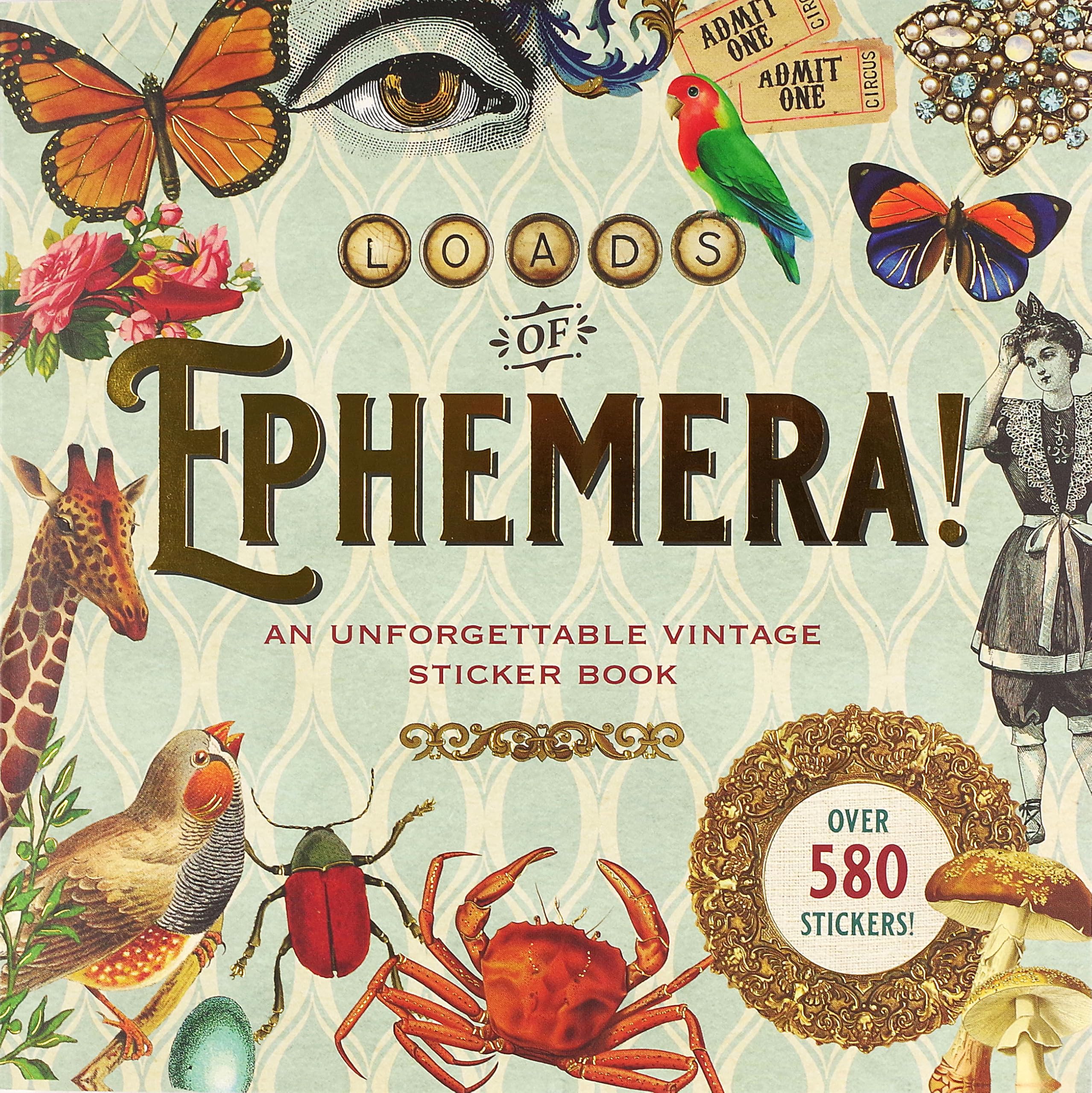 Loads of Ephemera Sticker Book (Over 580 stickers!) (Sticker Books)