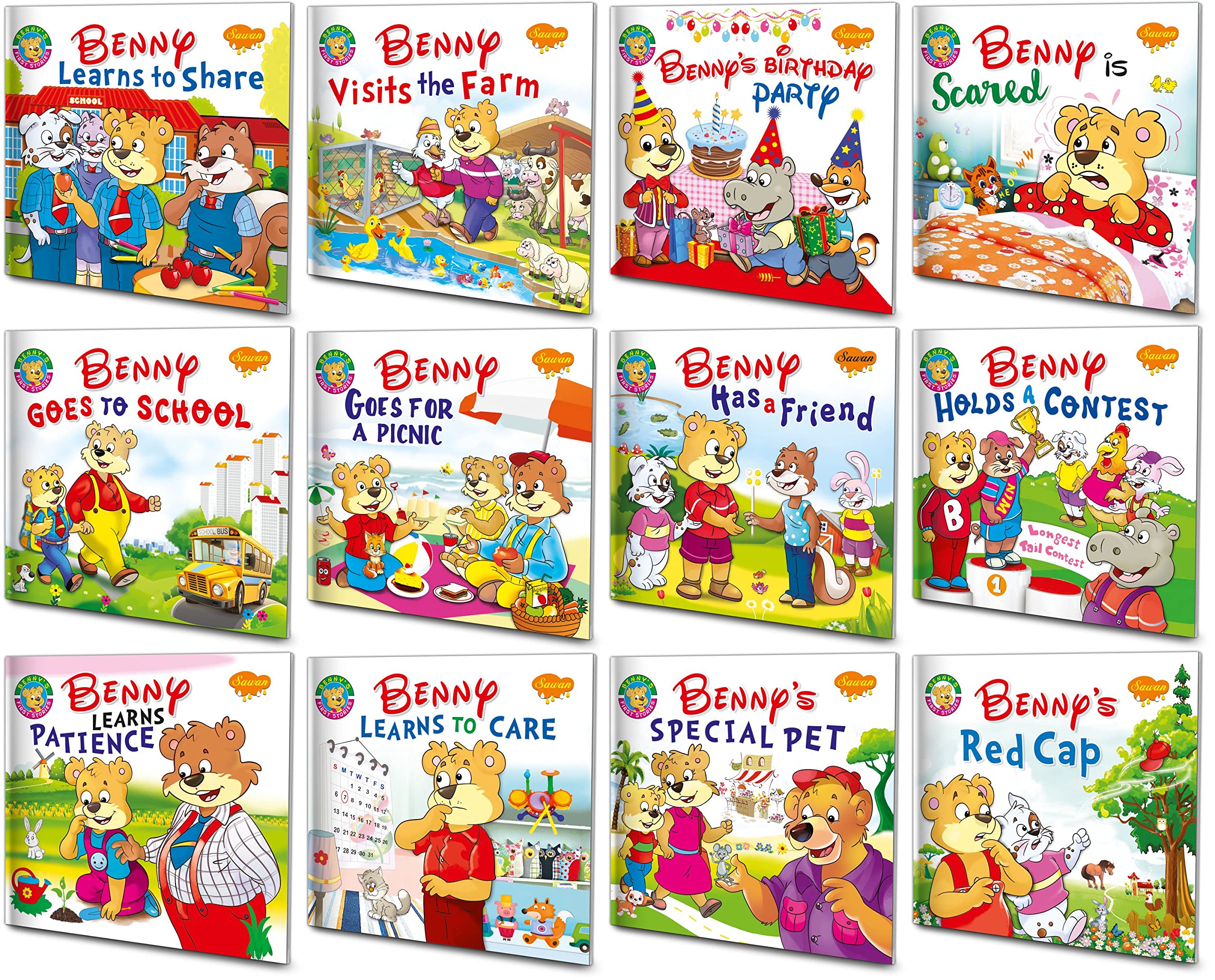 Ready For School|Giftpack Of 12 Books Paperback | Super Jumbo Combo For Collecters And Library Story Books