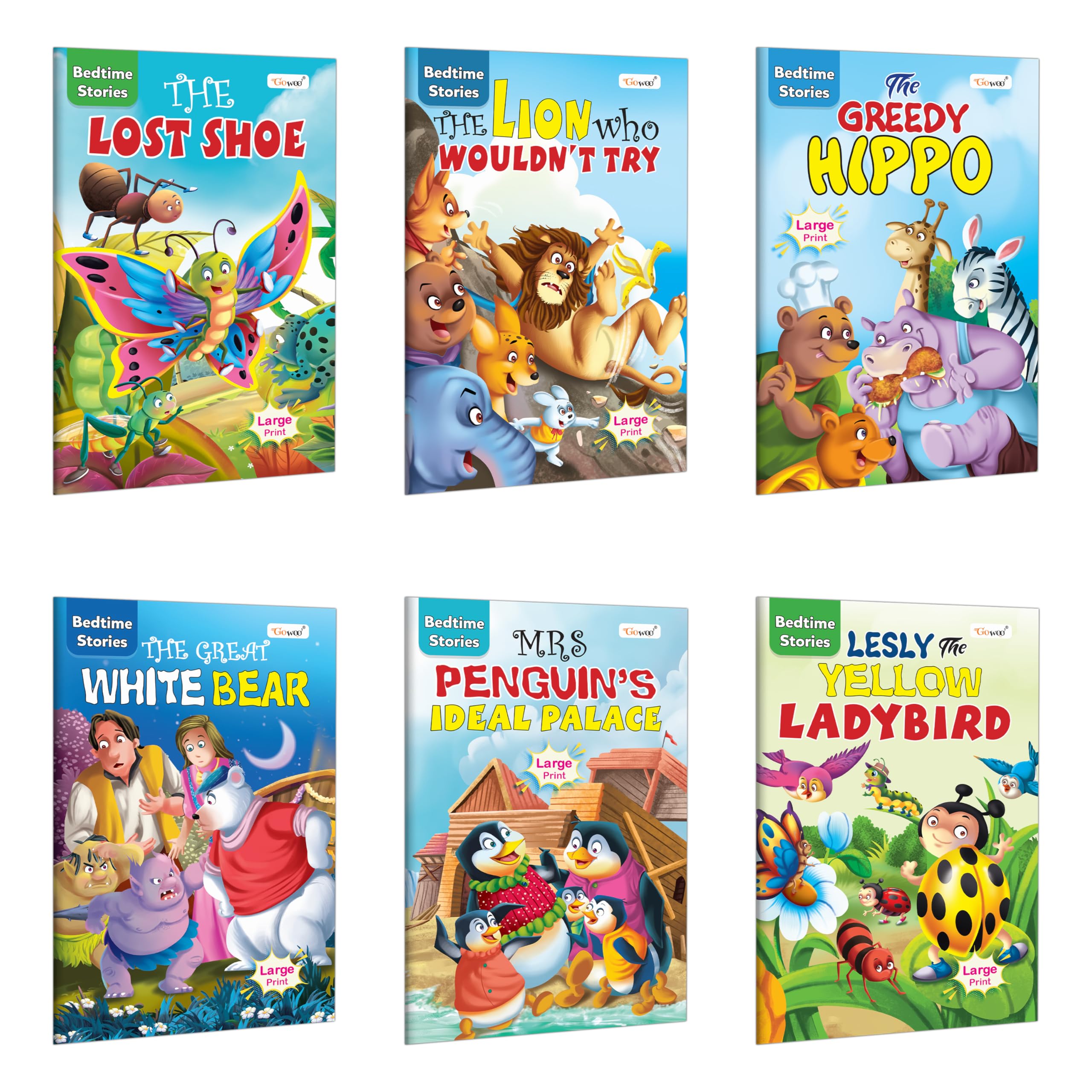 The Lost Shoe, The Lion Who Wouldnt Try, The Greedy Hippo, The Great White Bear and more  Bedtime Stories : Picture Story bo