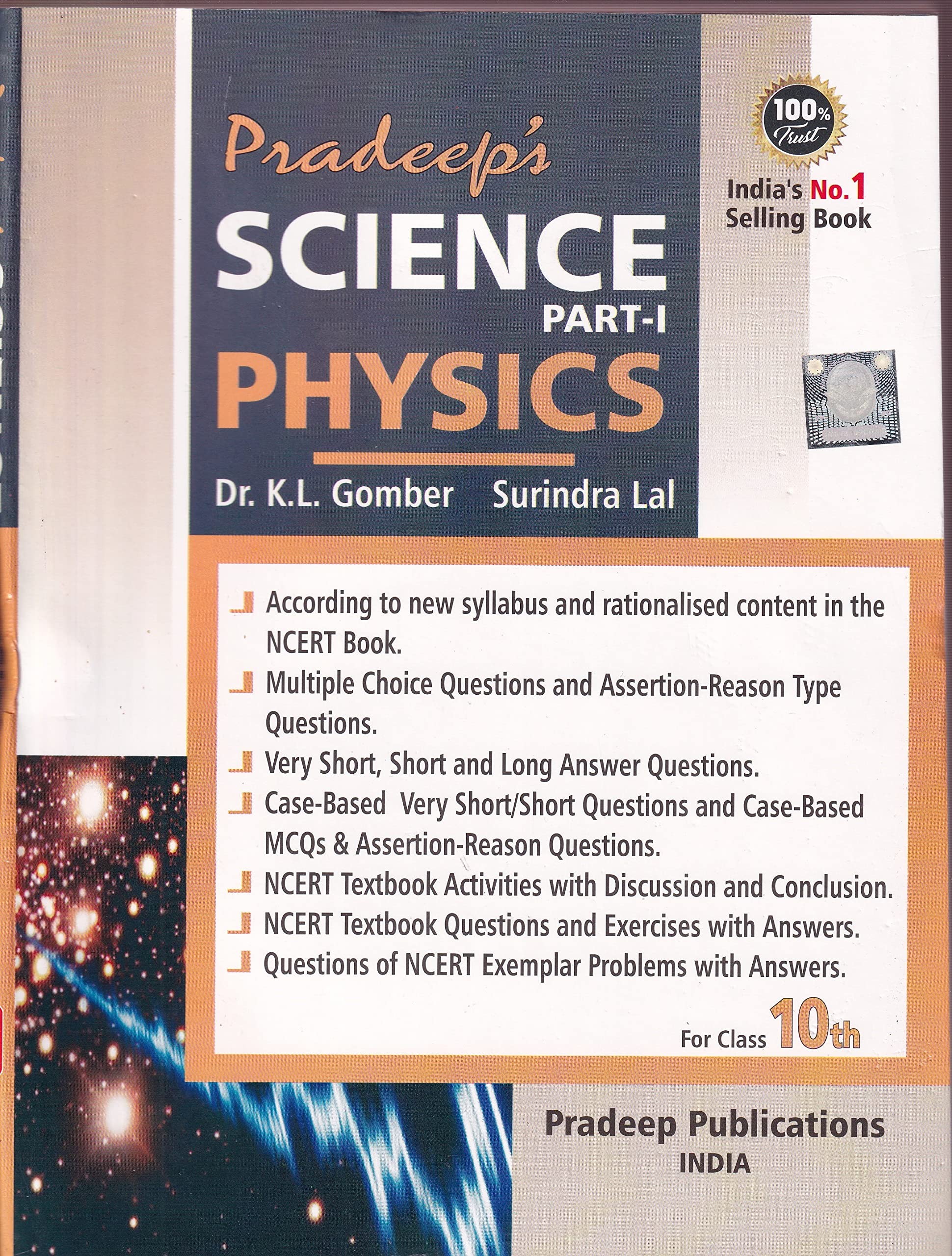 Science Physics Part 1 for Class 10  CBSE  Examination 20232024