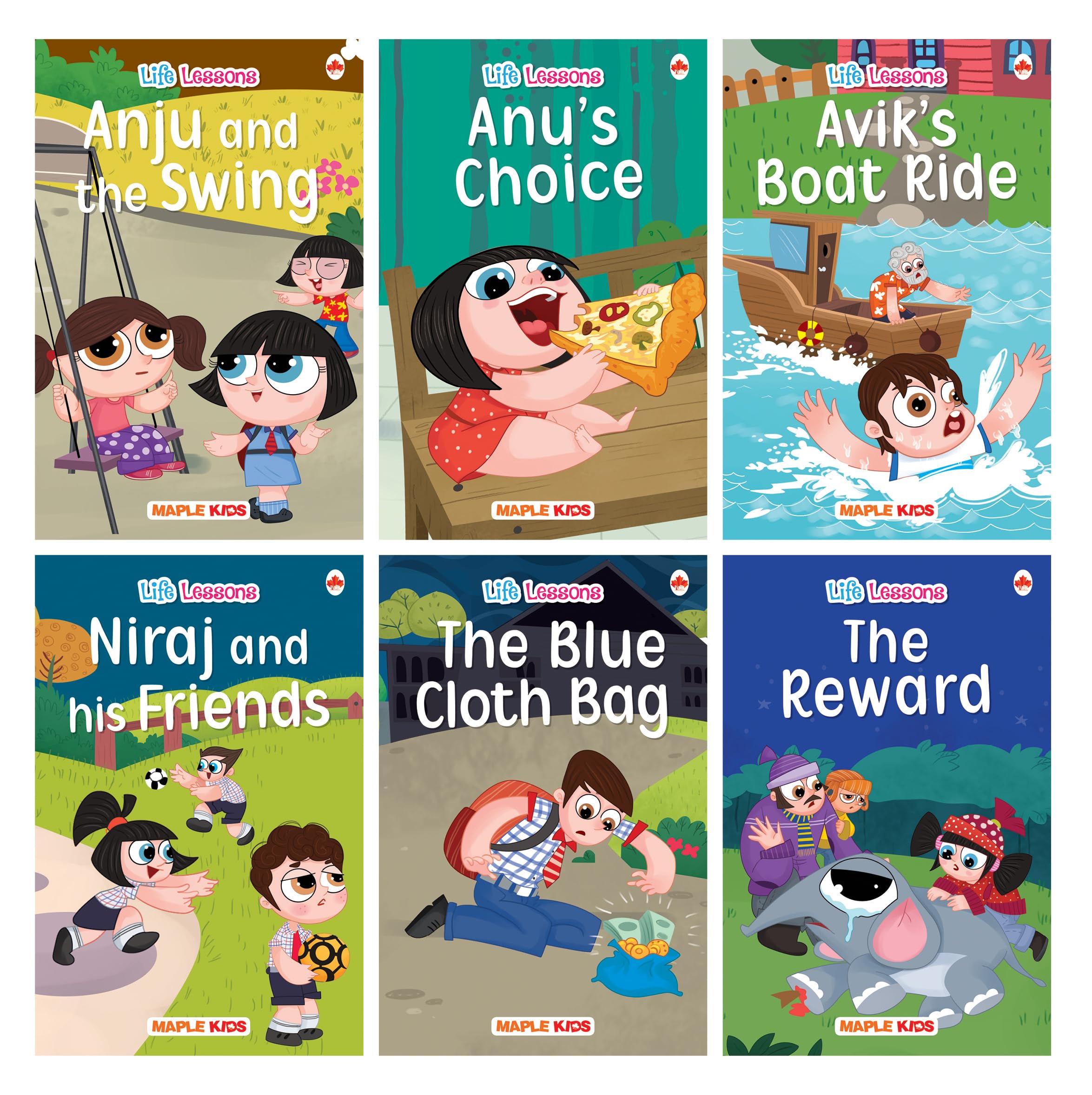 Story Books for Kids (Set of 6 Books) (Illustrated)  Moral Stories  English Short Stories with Colourful Pictures  Bedtime Ch