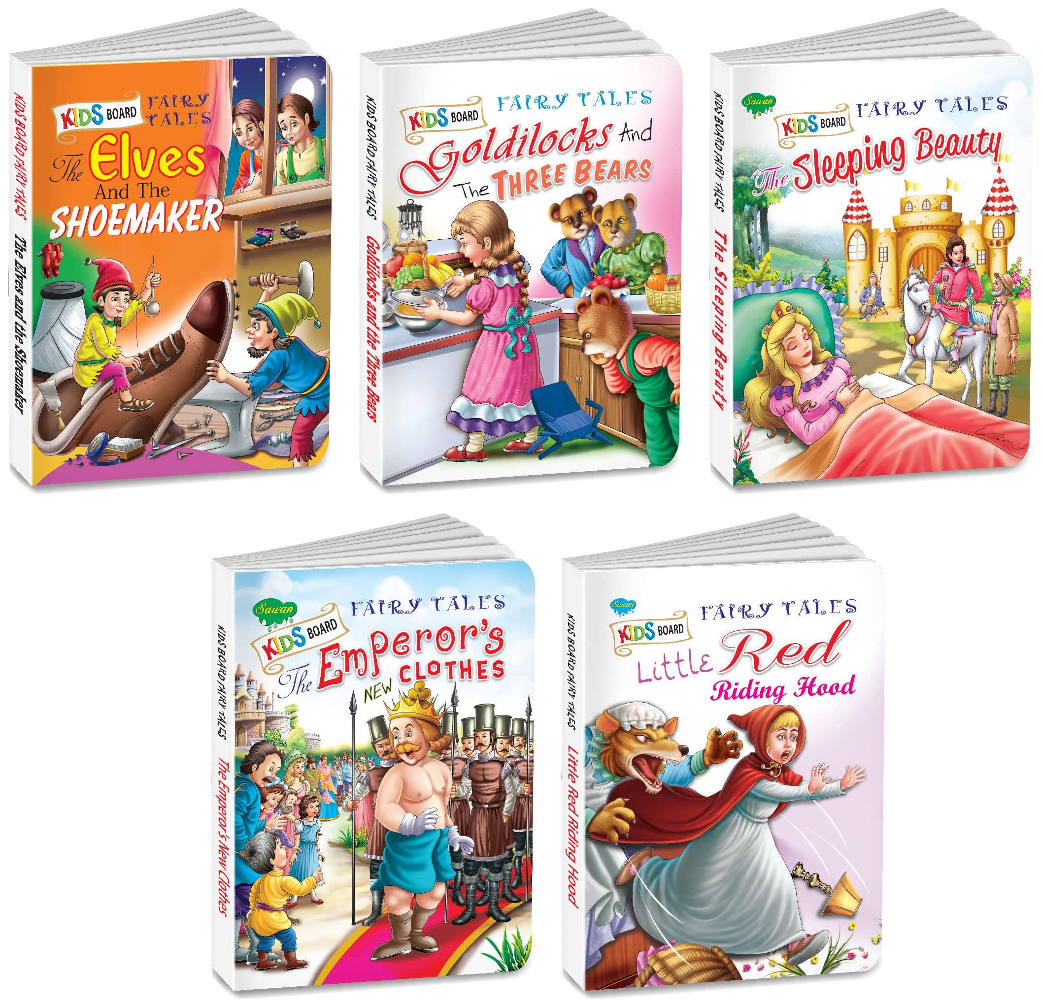 Wonderful Story BoardBooks Series | Pack Of 5 Books (V2) | Super Jumbo Combo For Collecters And Library Kids Board Fairy Tales 