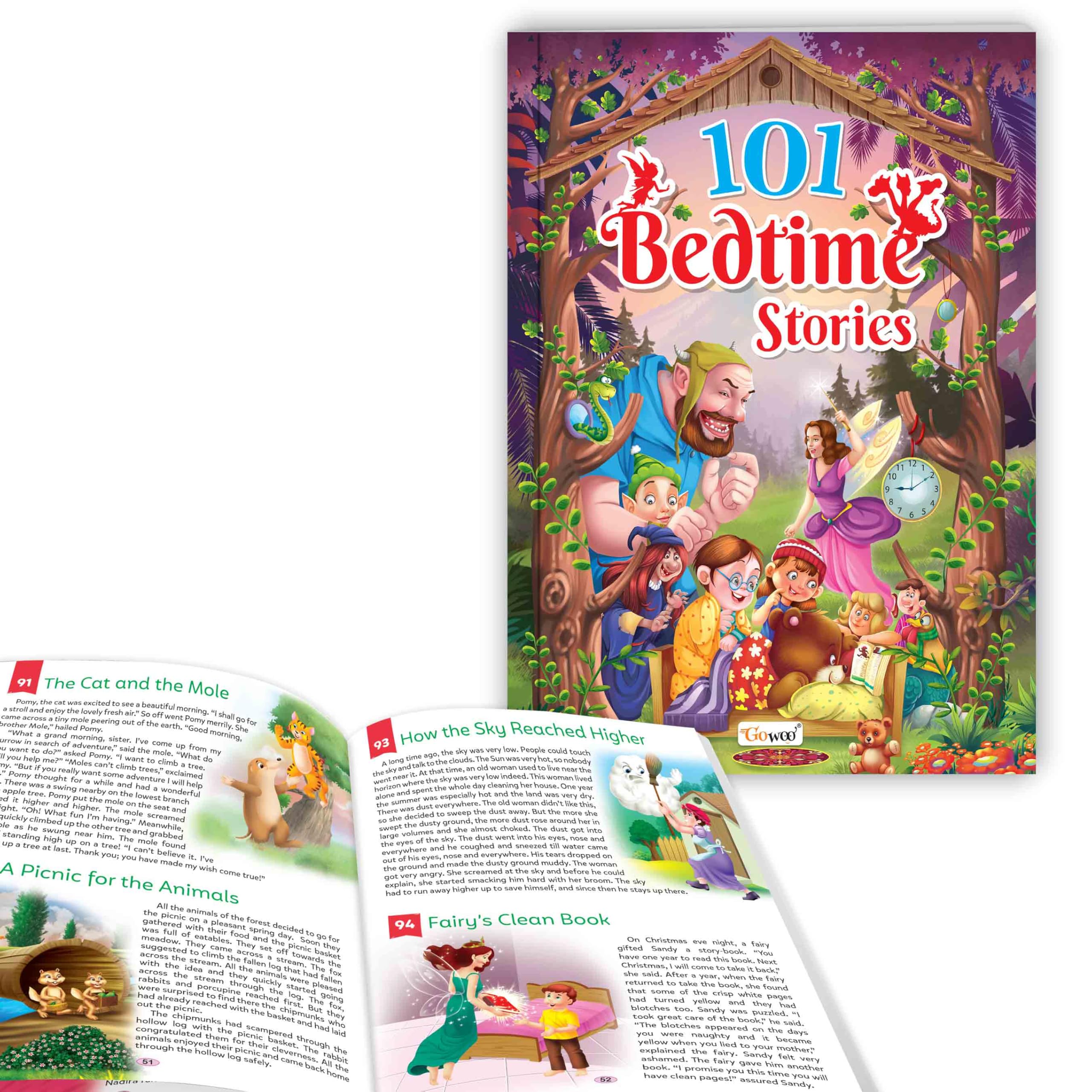 101 Bedtime Stories book for kids (Ages 312) (Paperback) : Story Books for Kids, Fun and Educational Tales for Kids, A Bedtime 