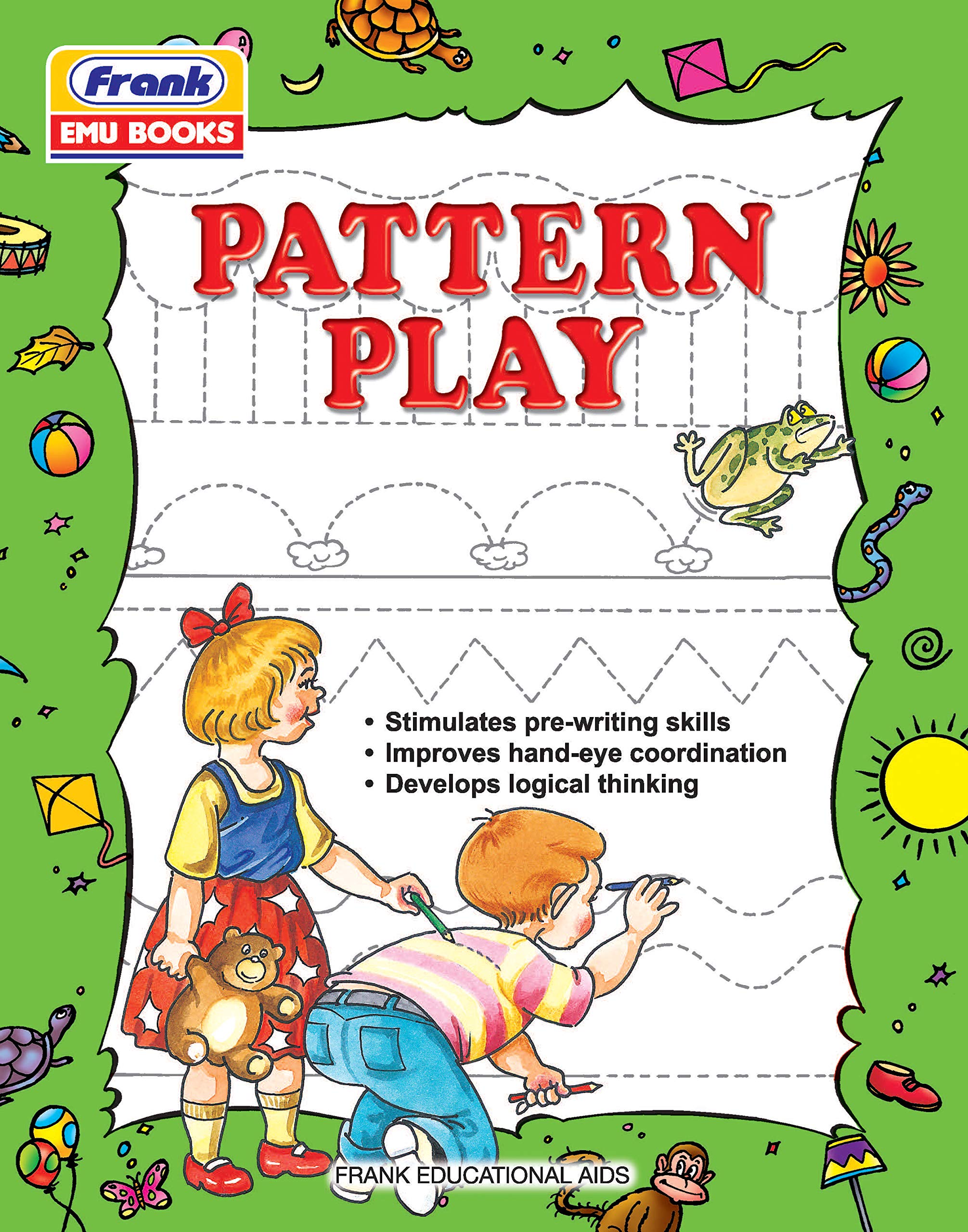 Frank Emu Books Pattern Play  Pattern Writing Activity And Colouring Book For Kids