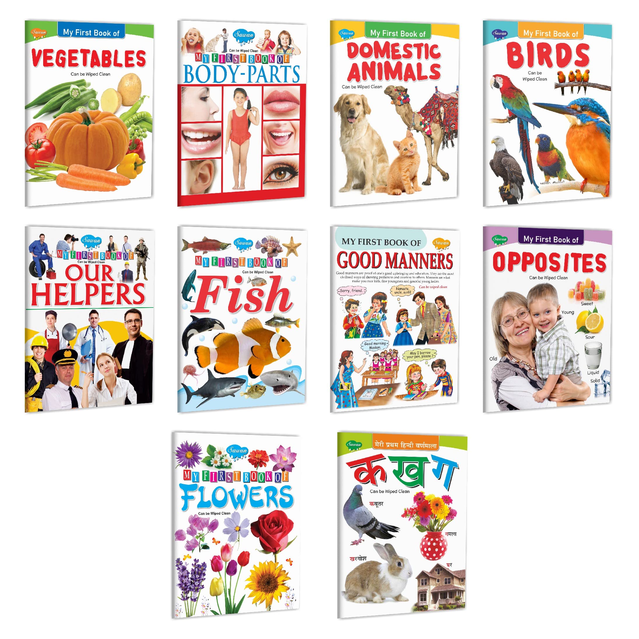 PreSchool Picture Book Series | Pack Of 10 Books | Super Jumbo Combo For Collecters And Library Learning Books