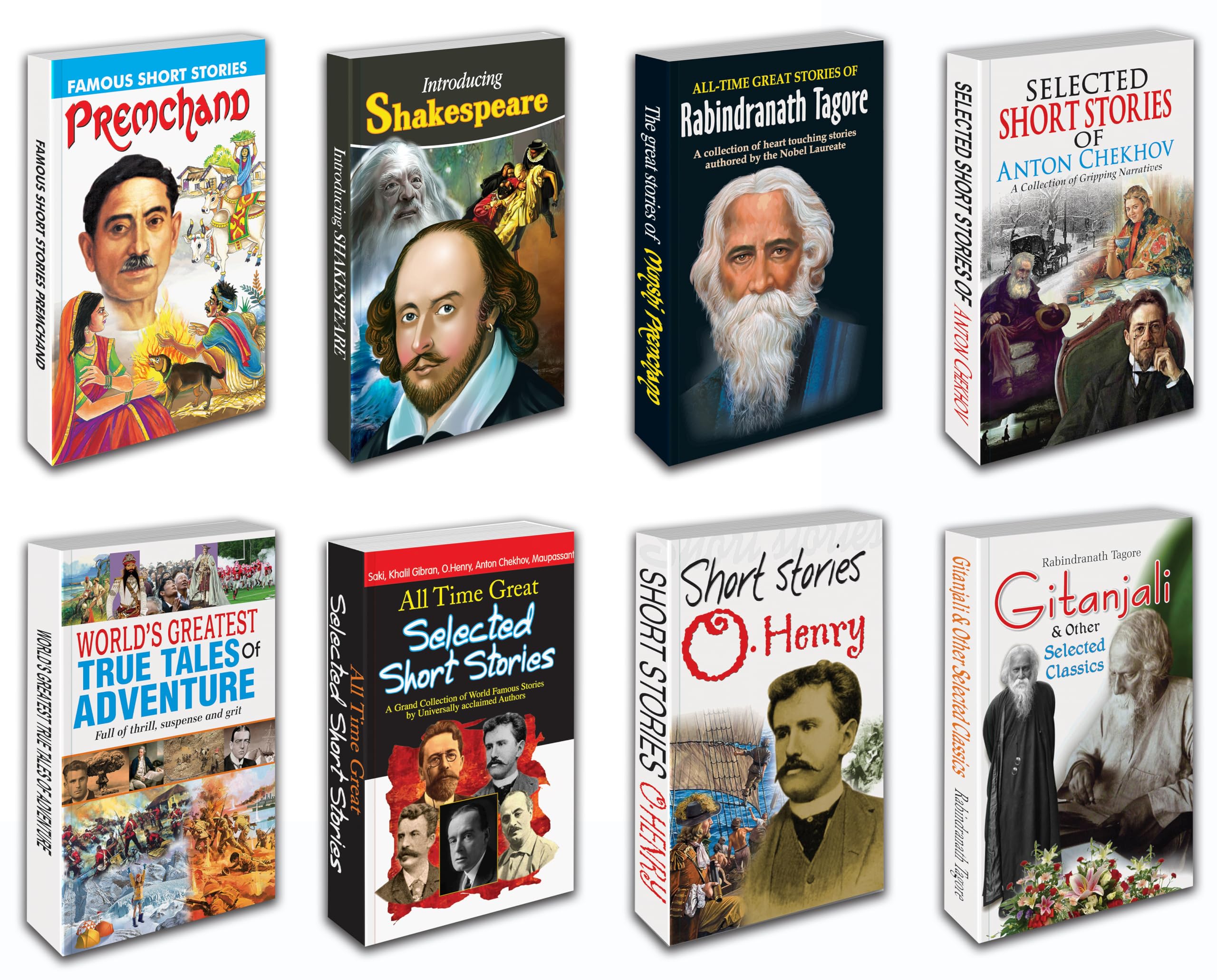 World Famous Literature | Set Of 8 Books For Library And Collectors