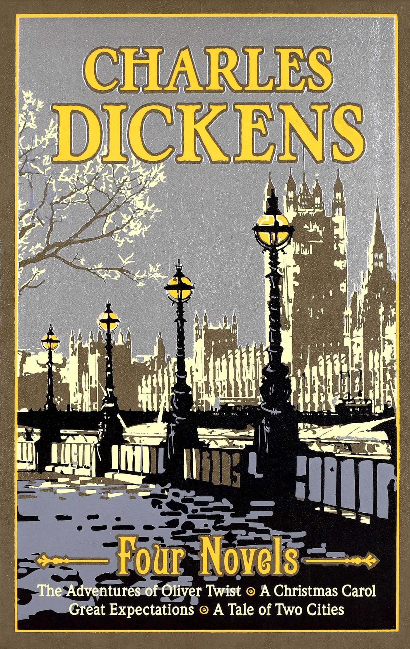 Charles Dickens: Four Novels (Leatherbound Classics)