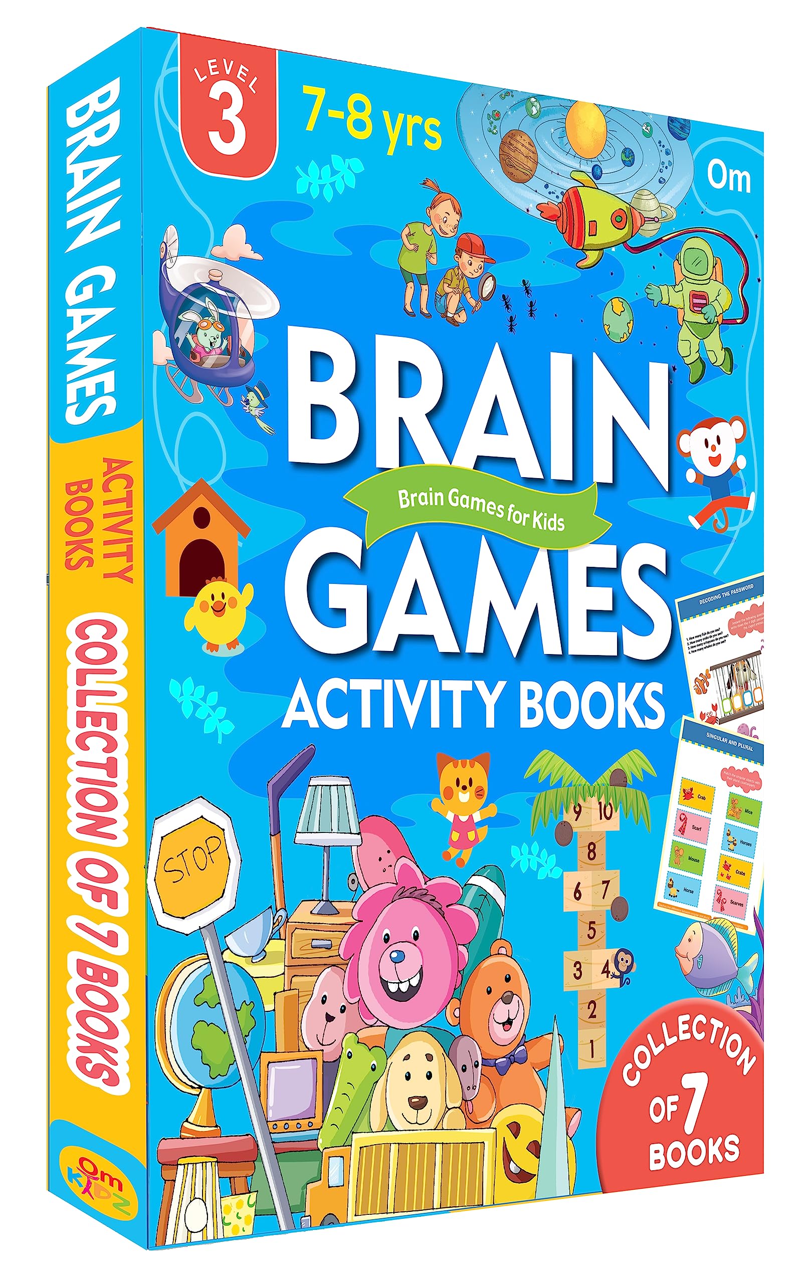 Activity Book: Brain Games Activity Book Level 3  Collection of 7 Books Boxset