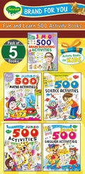 Fun And Learn 500 Activity Books Complete Combo | Pack Of 5 Activity Books By Sawan