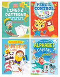 Boxset of Pencil Control and Patterns for Kids (Set of 4 Activity Books)  Practice Patterns, Numbers 1100 and Alphabet  Early