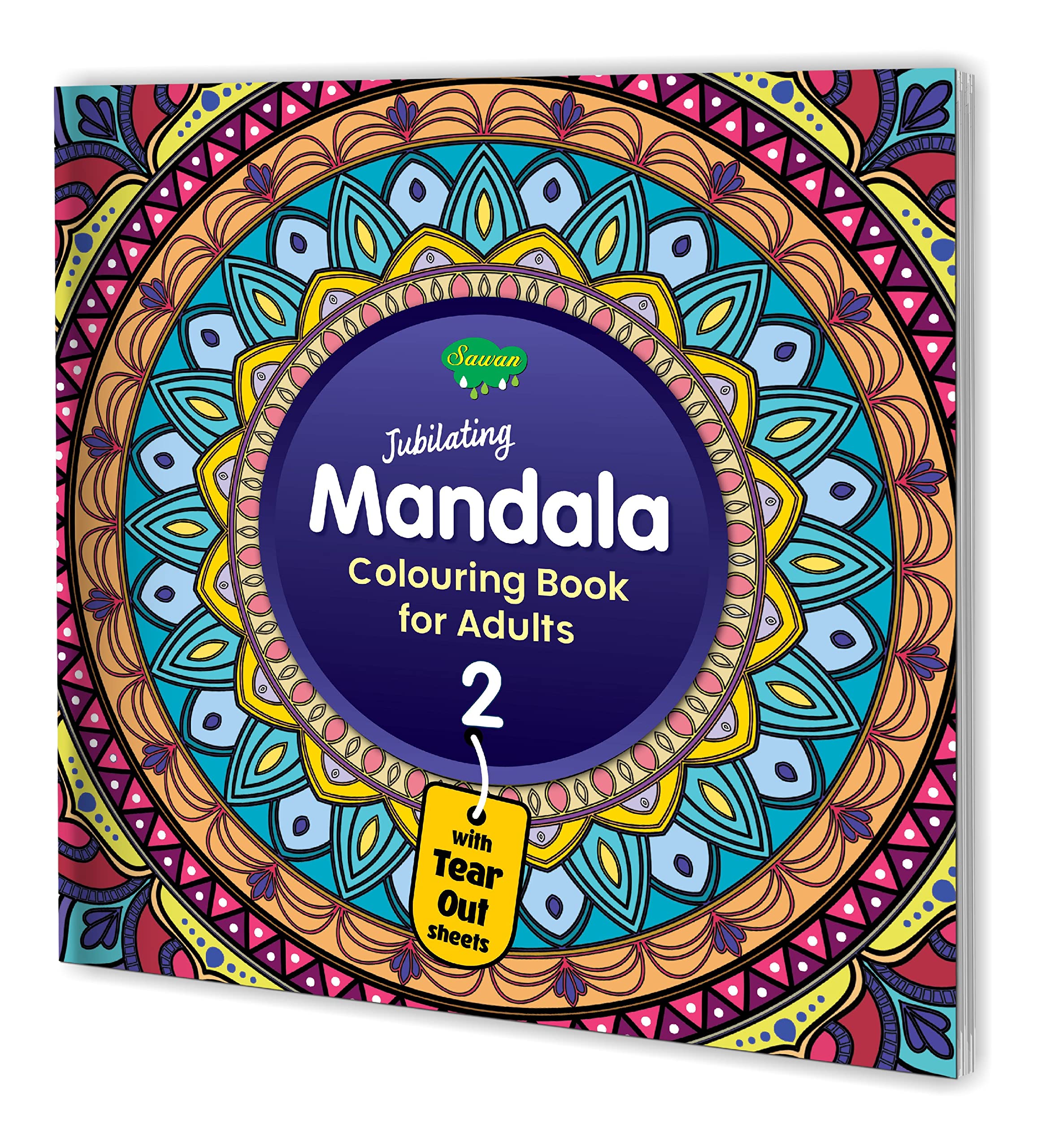Jubilating Mandala Colouring Book For Adult2 | With Tear Out Sheets
