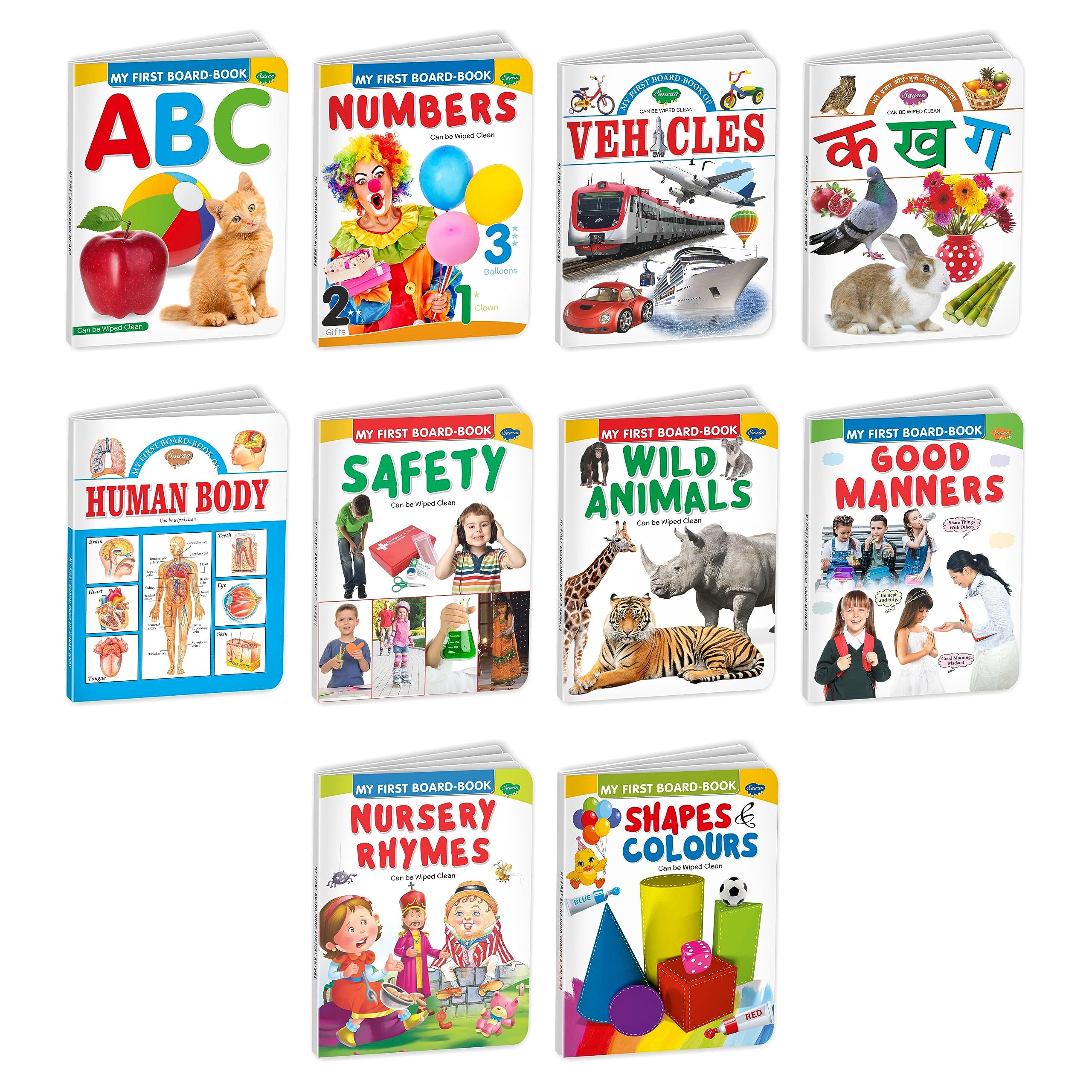 Gift For Kids Under 5 Year | Pack Of 10 My First Board Books