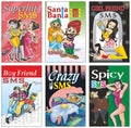Sawan Present Set Of 6 Sms Books | Superhit Sms, Santa Banta Sms, Girl Friend Sms, Boy Friend Sms, Crazy Sms And Spicy Sms
