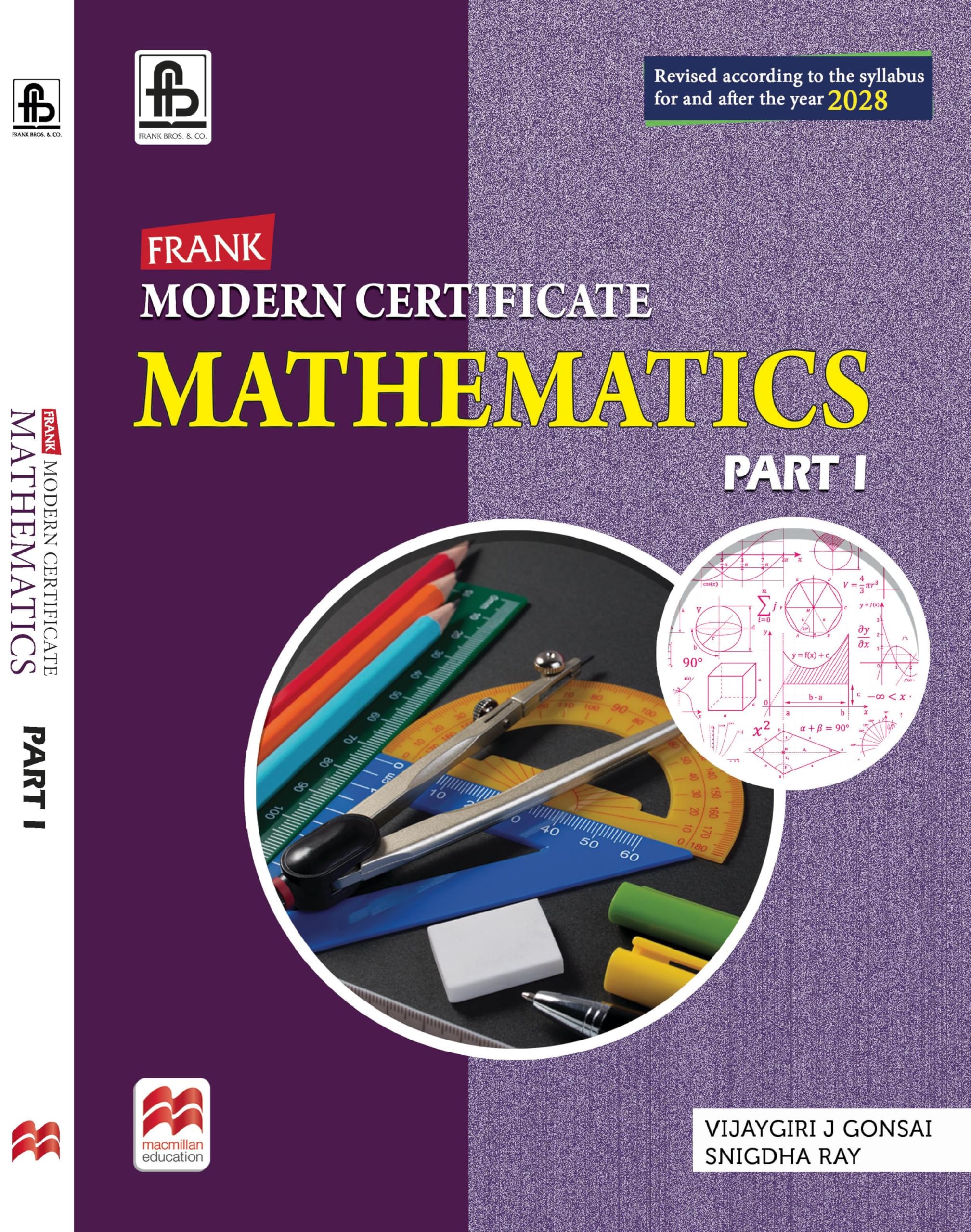 Frank Modern Certificate Mathematics Part 1 Class 9 (2028 Edition) | ICSE Maths Guide Class IX | Updated Syllabus 2028 | ICSE Bo
