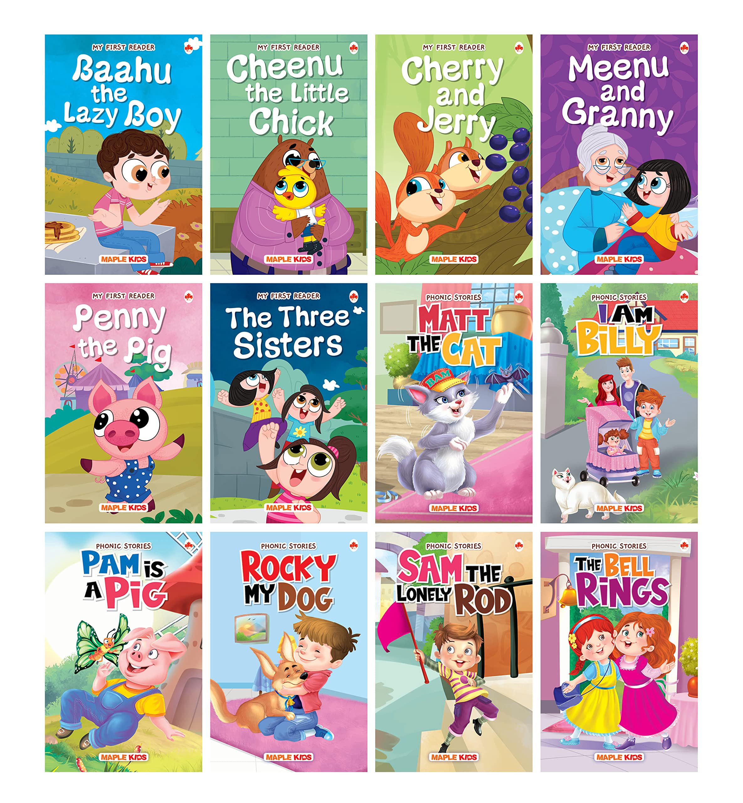 Story Book for Kids  First Reader (Illustrated) (Set of 12 Books)  Phonic stories  Bedtime Stories  2 Years to 6 Years Old 