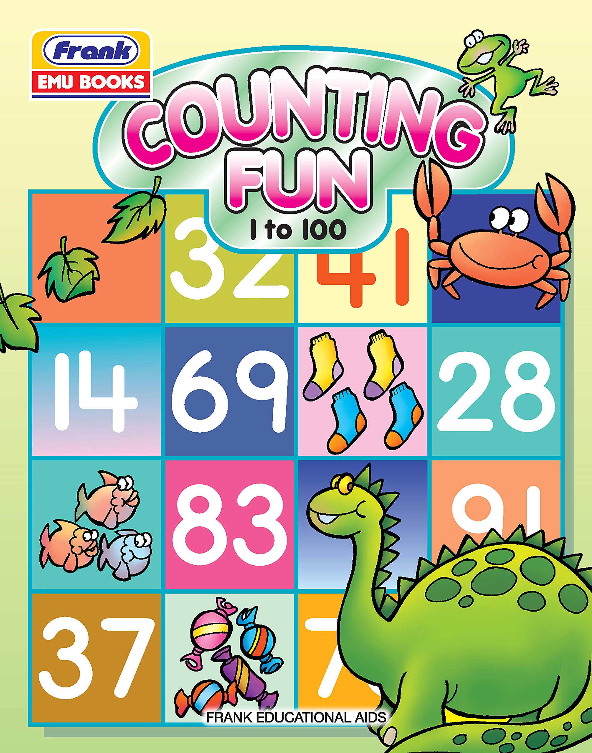 Frank Emu Books Counting Fun 1 To 100  Numbers 1100 Learning And Writing Activity Book For Kids