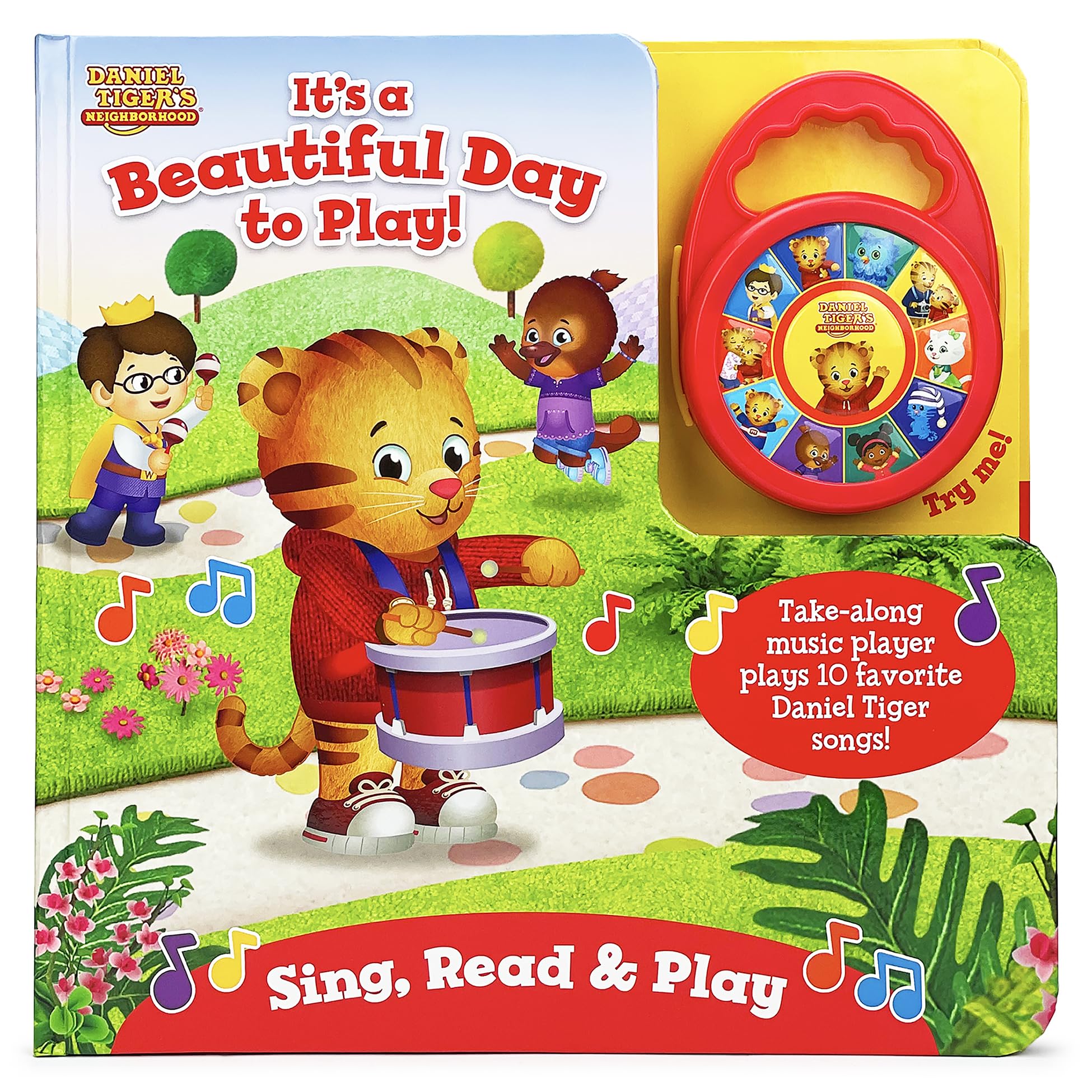 Daniel Tiger Its A Beautiful Day to Play  Childrens Deluxe Music Player Board Book: Includes Detachable Toy Portable Musical 