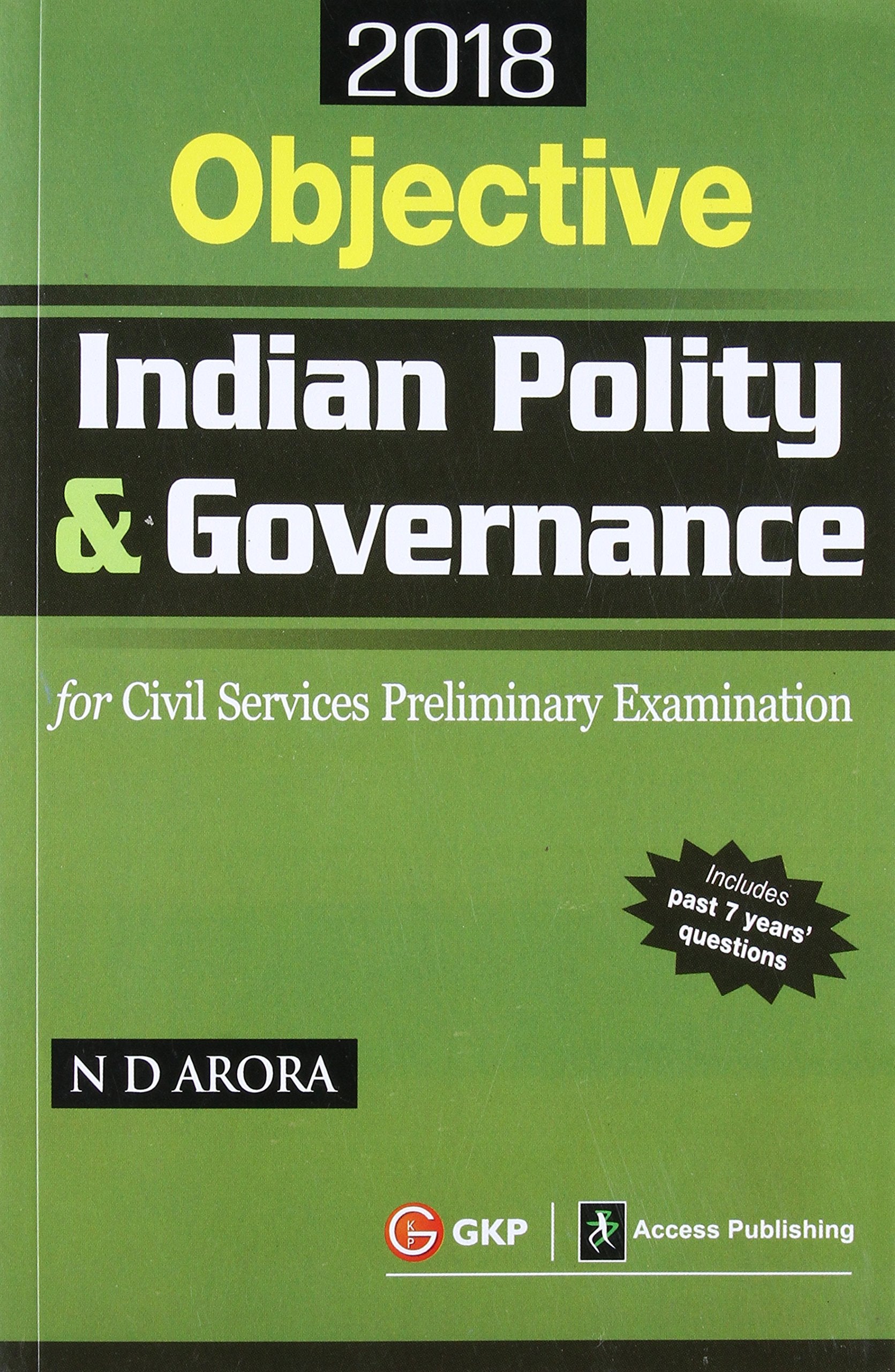 Objective Indian Polity & Governance Civil Services Preliminary Examination 2018