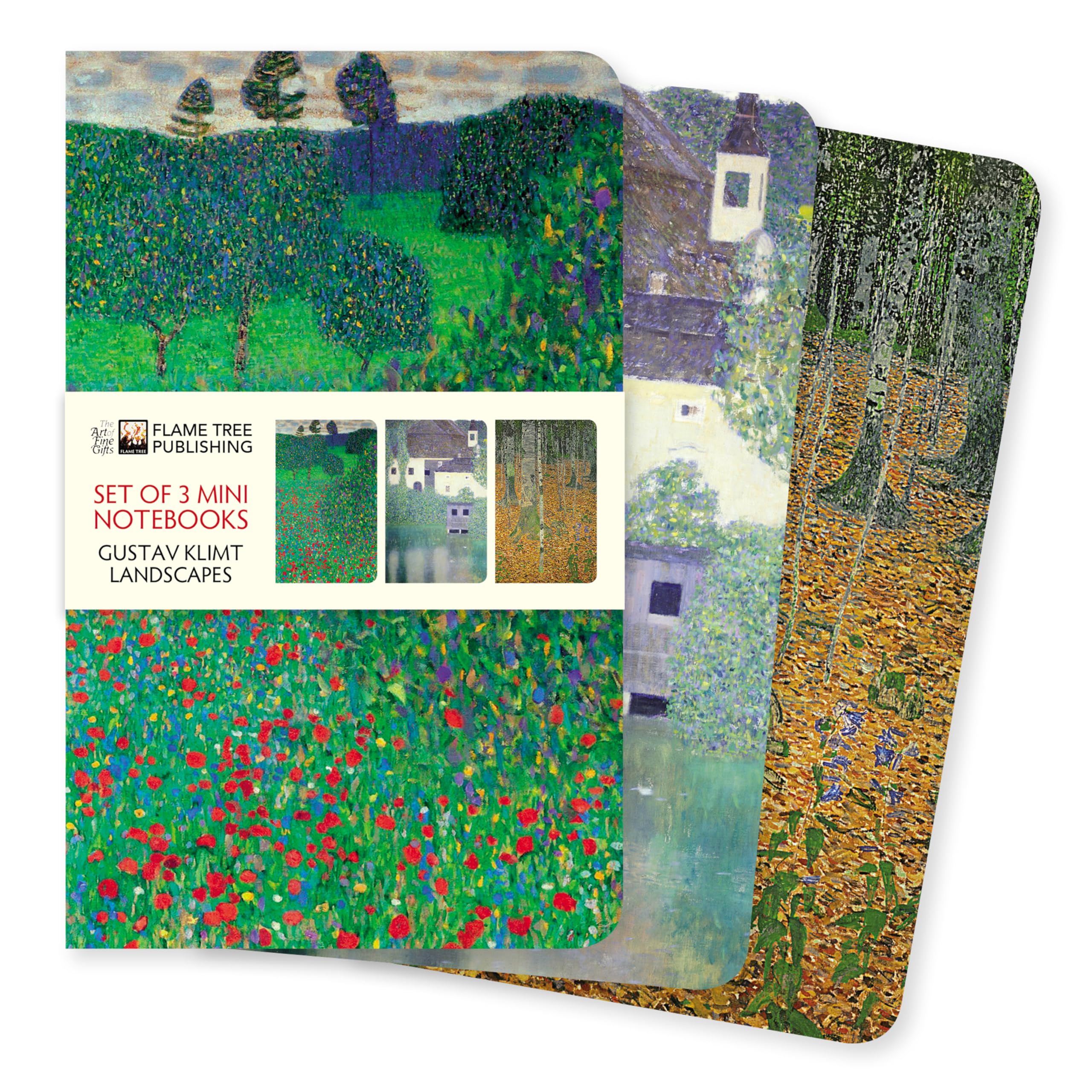 Klimt Landscapes Set of 3 Mini Notebooks (Mini Notebook Collections)
