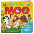 Moo: PeekaFlap Childrens Board Book